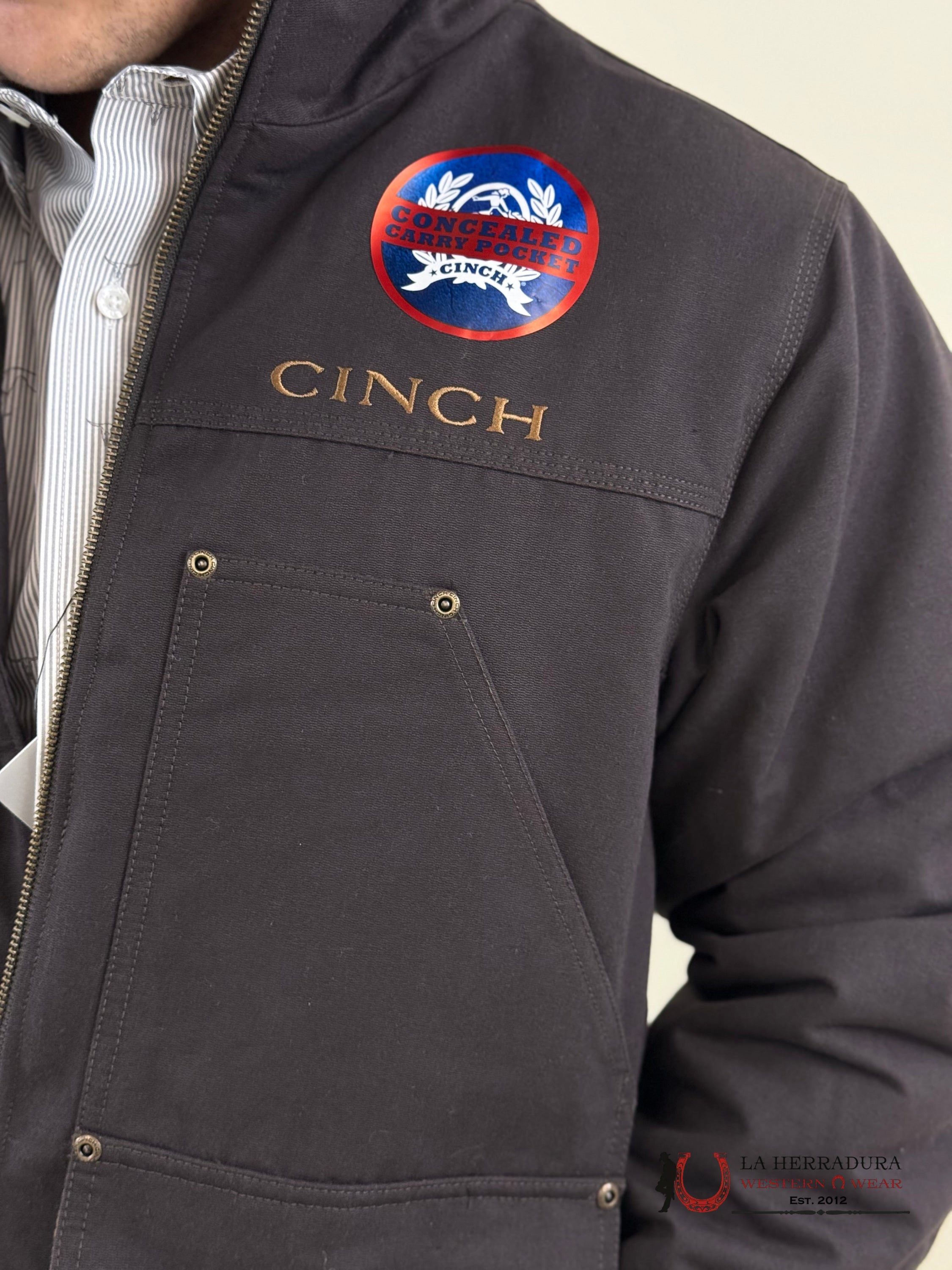 Cinch Mens Concealed Carry Jacket- Brown 8004 Ropa Hombres