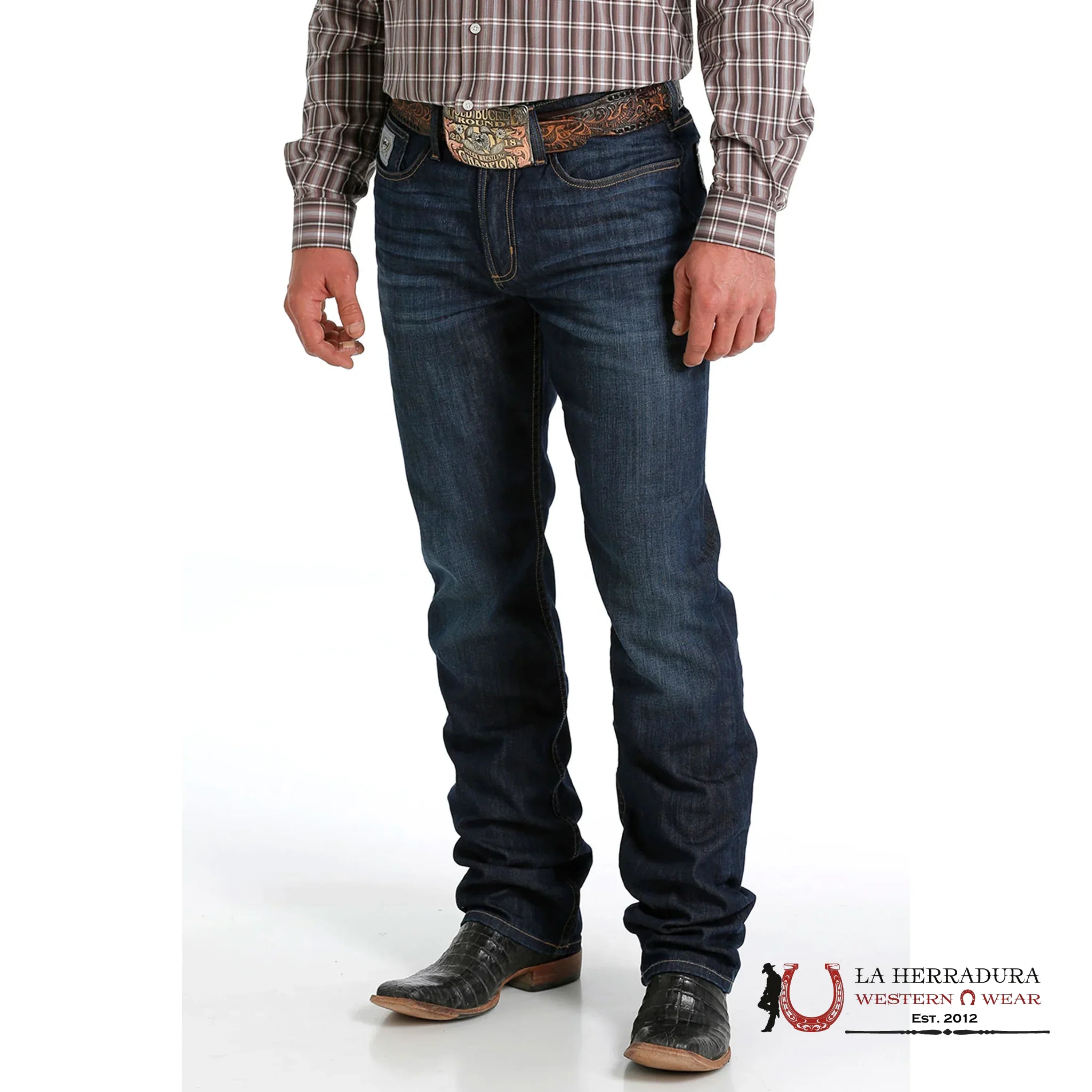 CINCH MENS JEANS SILVER LABEL SLIM MID RISE STRAIGHT LEG- MB98034018 ROPA HOMBRES