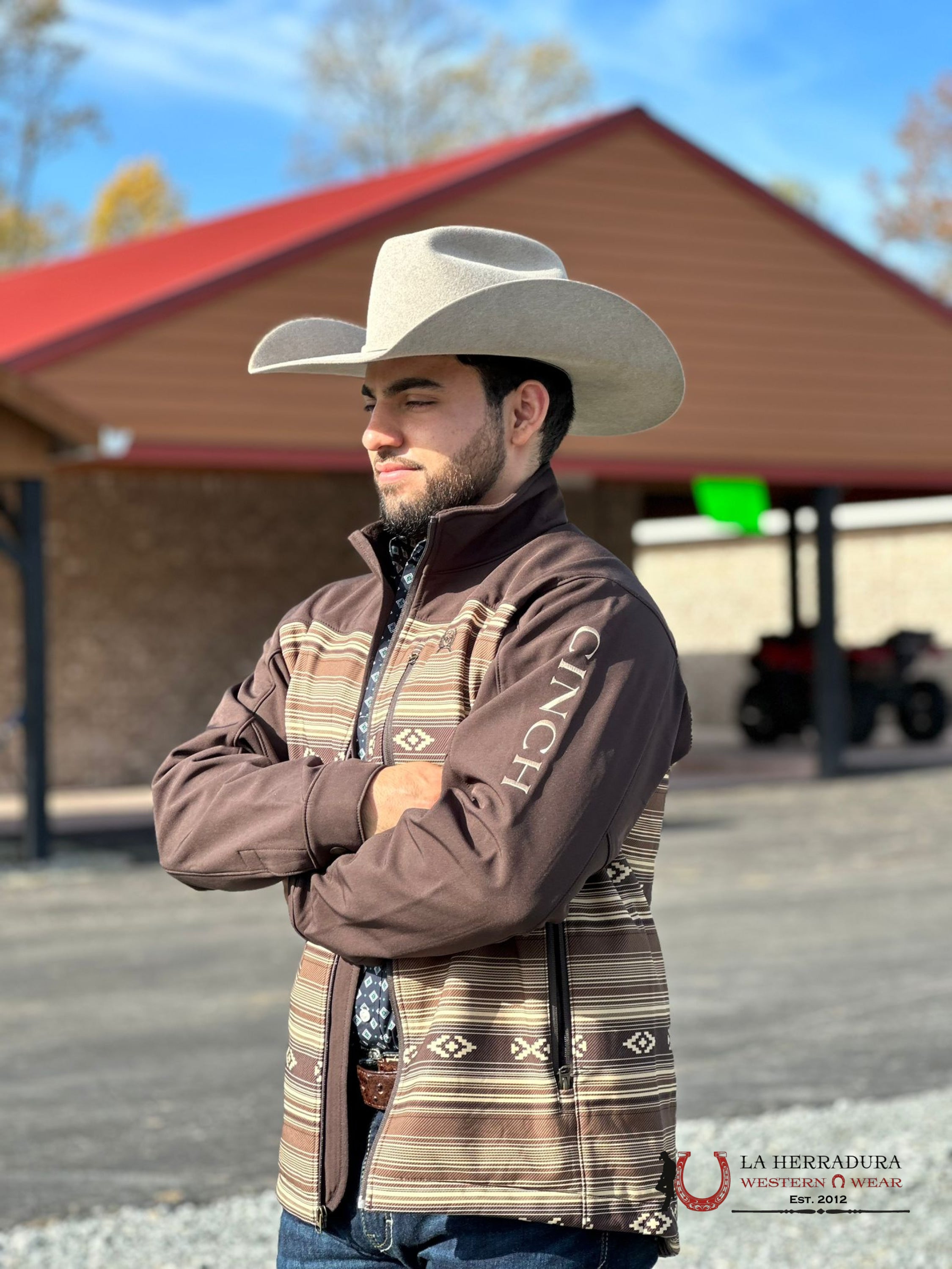 Cinch Mens Southwestern Bonded Jacket Brown Ropa Hombres