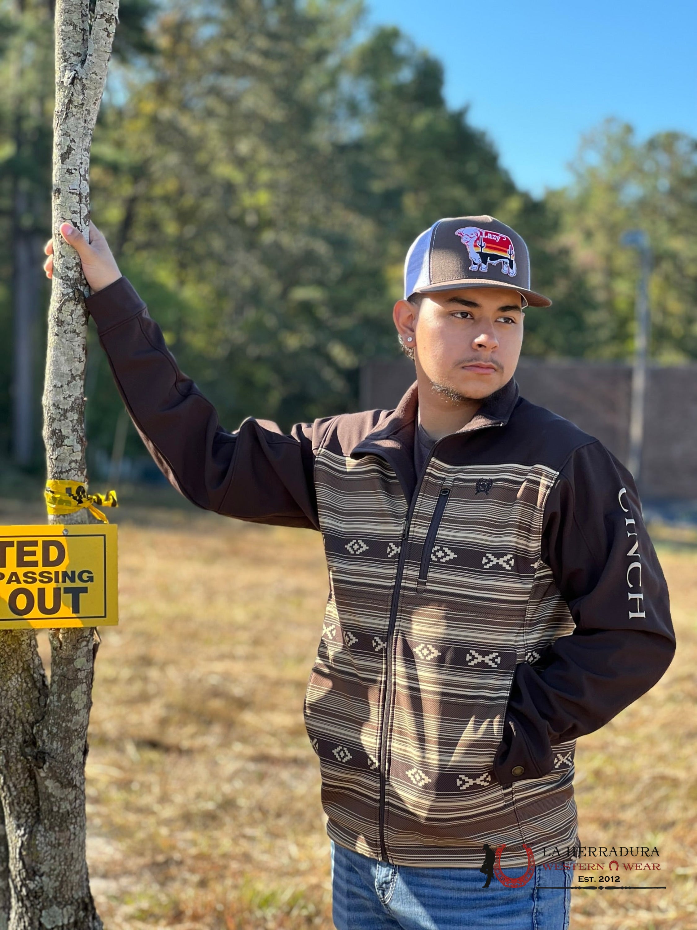 Cinch Mens Southwestern Bonded Jacket Brown Ropa Hombres