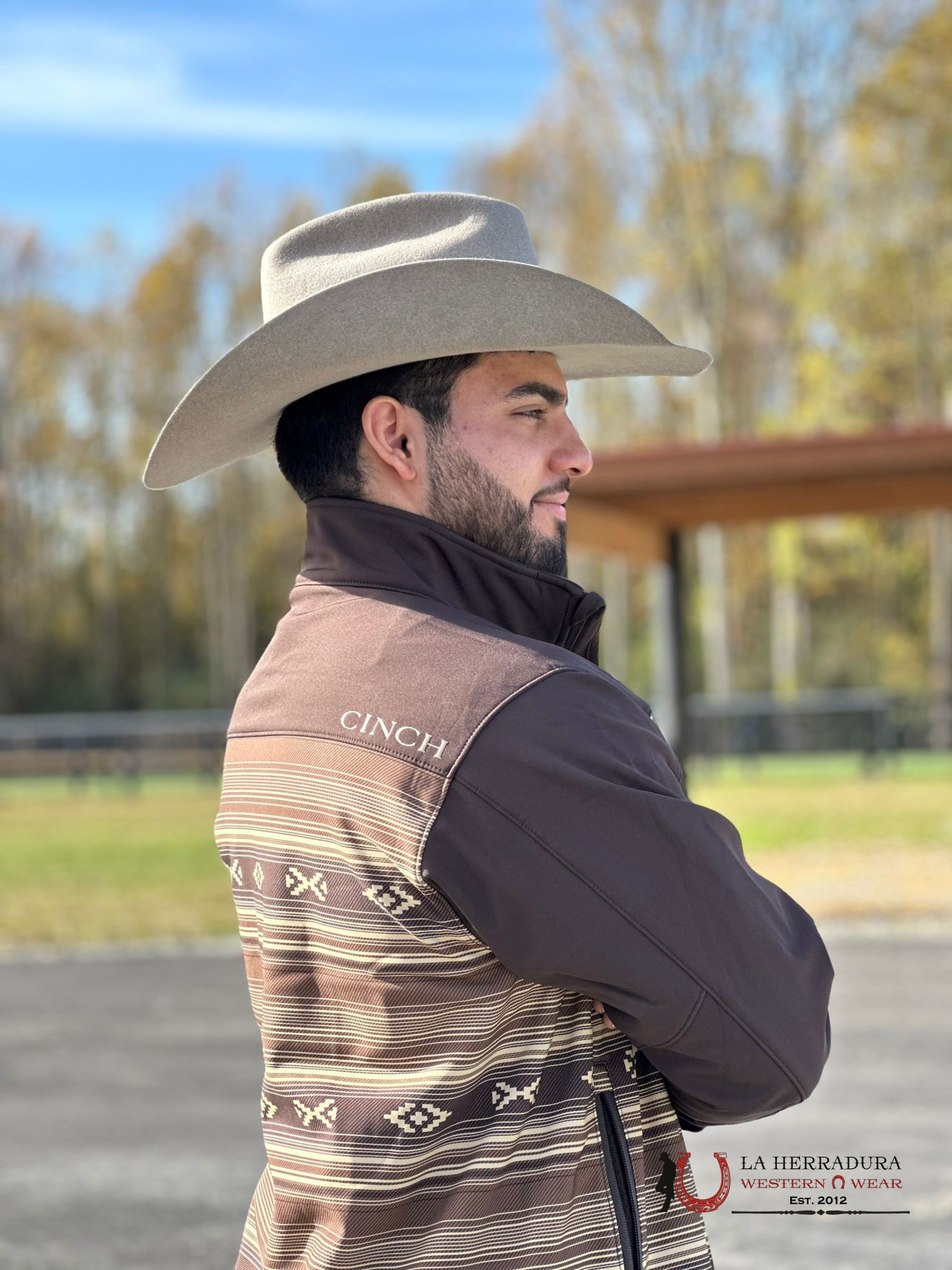 Cinch Mens Southwestern Bonded Jacket Brown Ropa Hombres