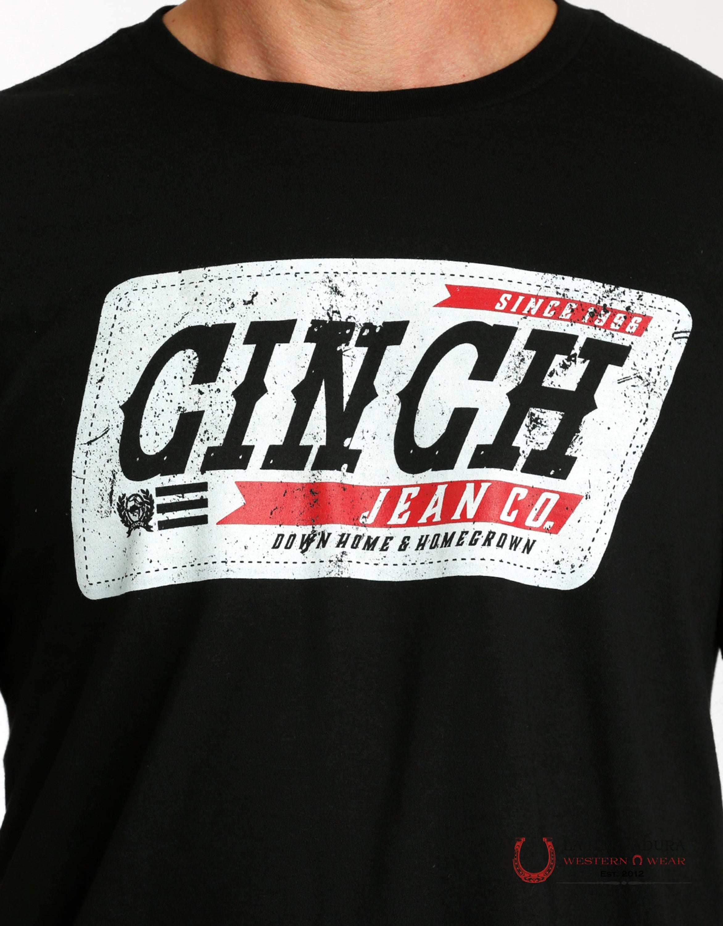 CINCH MENS TSHIRT - BLACK DOWN HOME & HOMEGROWN MTT1690621 ROPA HOMBRES