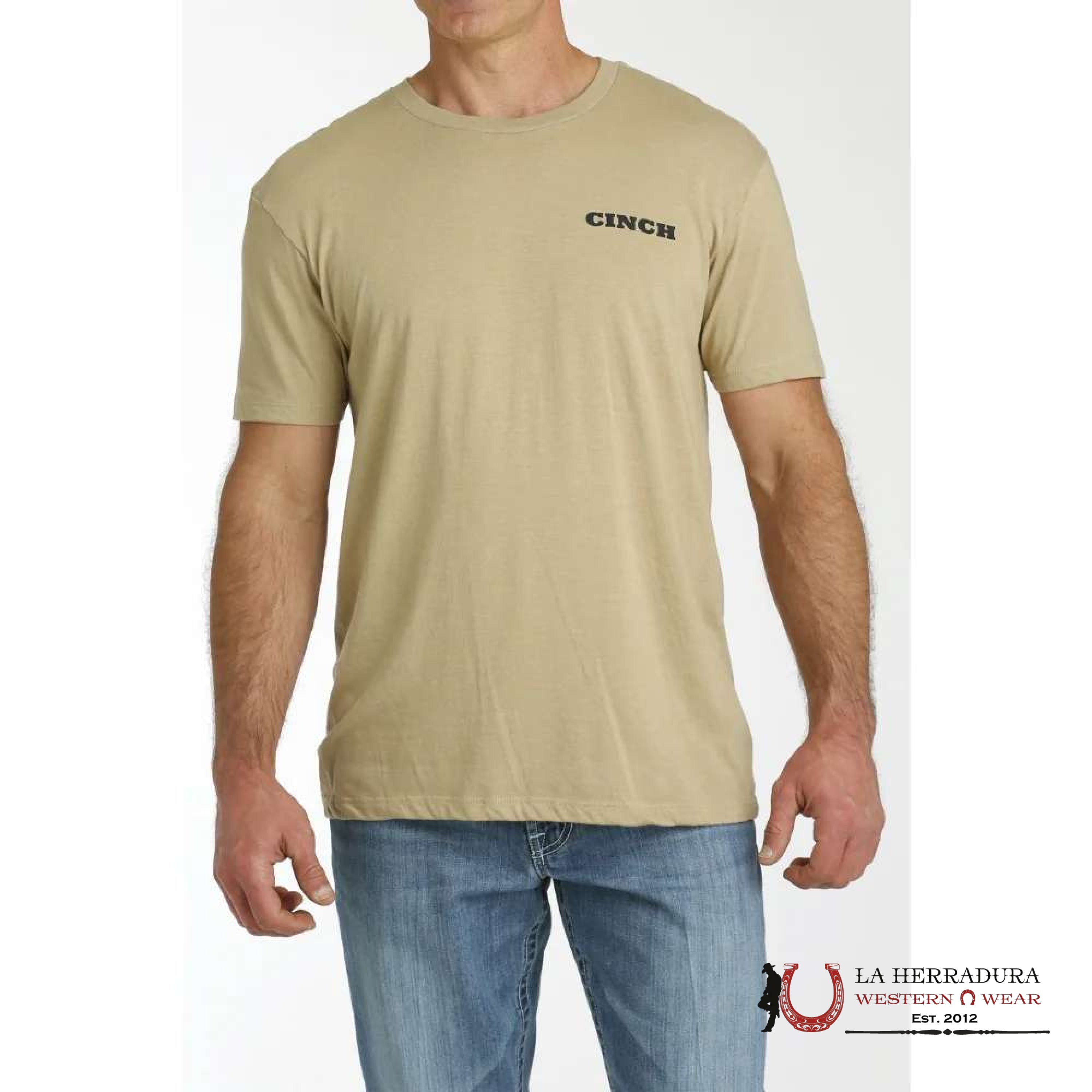 CINCH MENS TSHIRT -GRAPHIC HORSE WATERING HOLE MTT1690625 ROPA HOMBRES