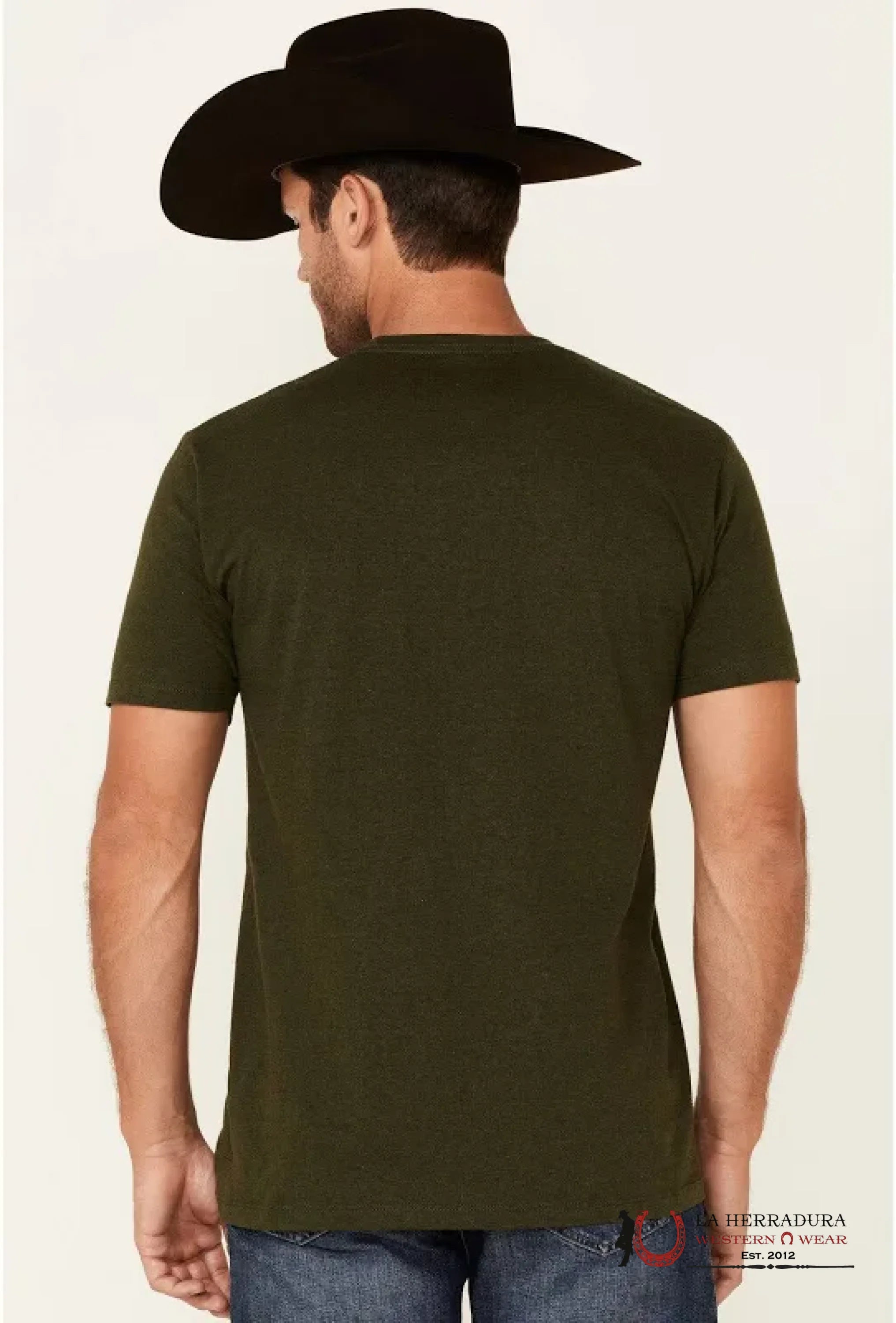 CINCH MENS TSHIRT - GREEN BROWN AZTEC MTT1690501 ROPA HOMBRES