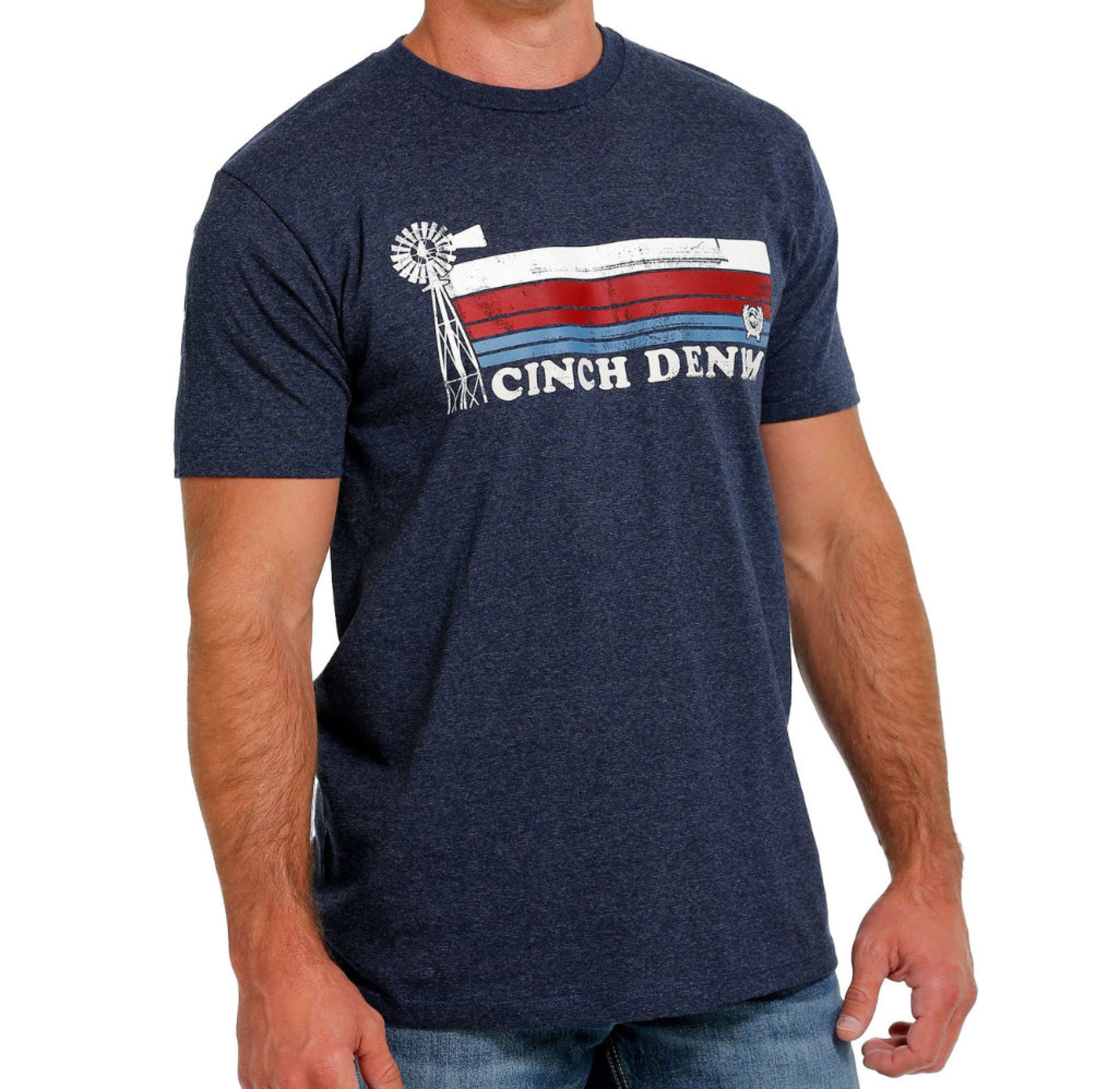 CINCH MENS TSHIRT - NAVY DENIM MTT1690588 ROPA HOMBRES