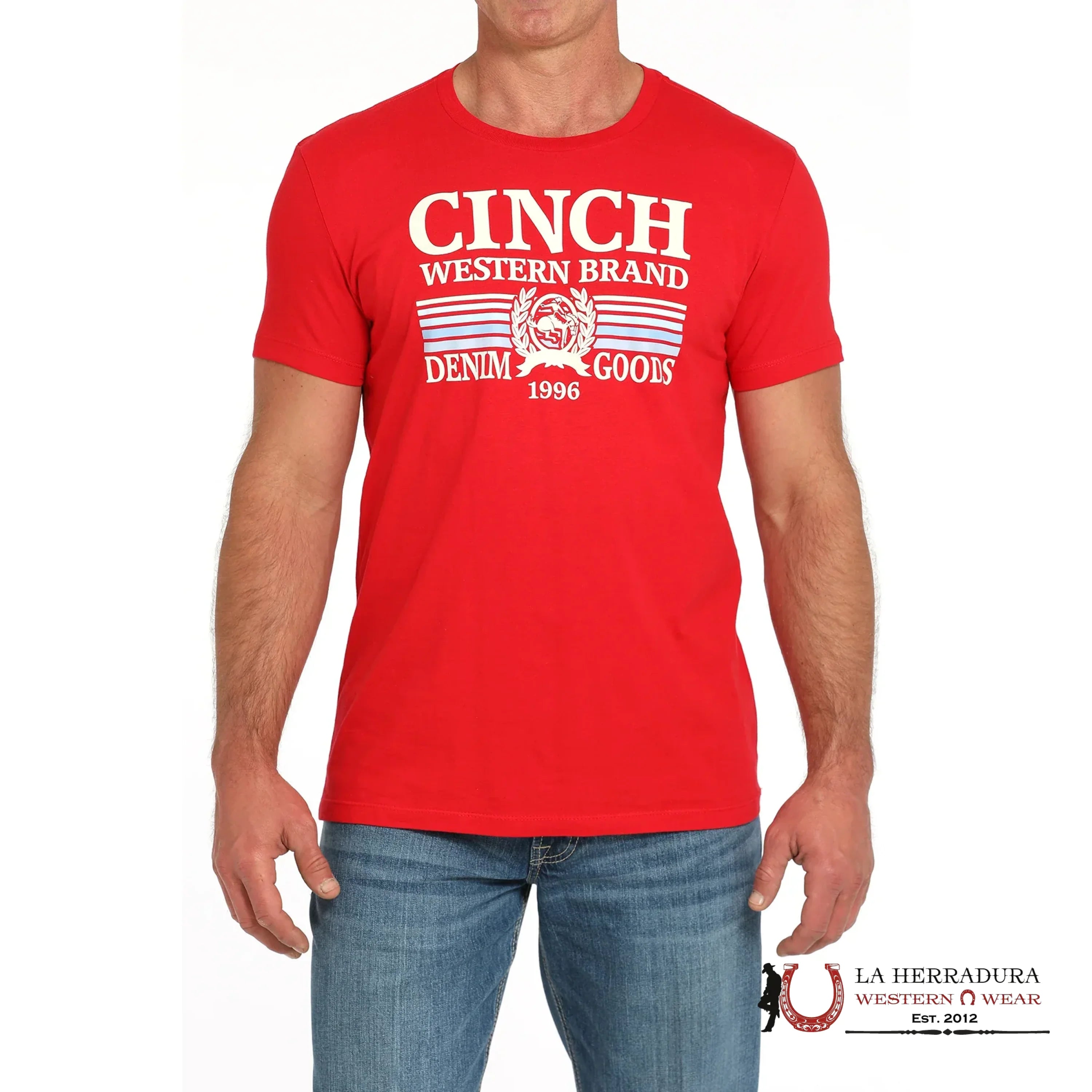 CINCH MENS TSHIRT -RED MTT1690686 ROPA HOMBRES