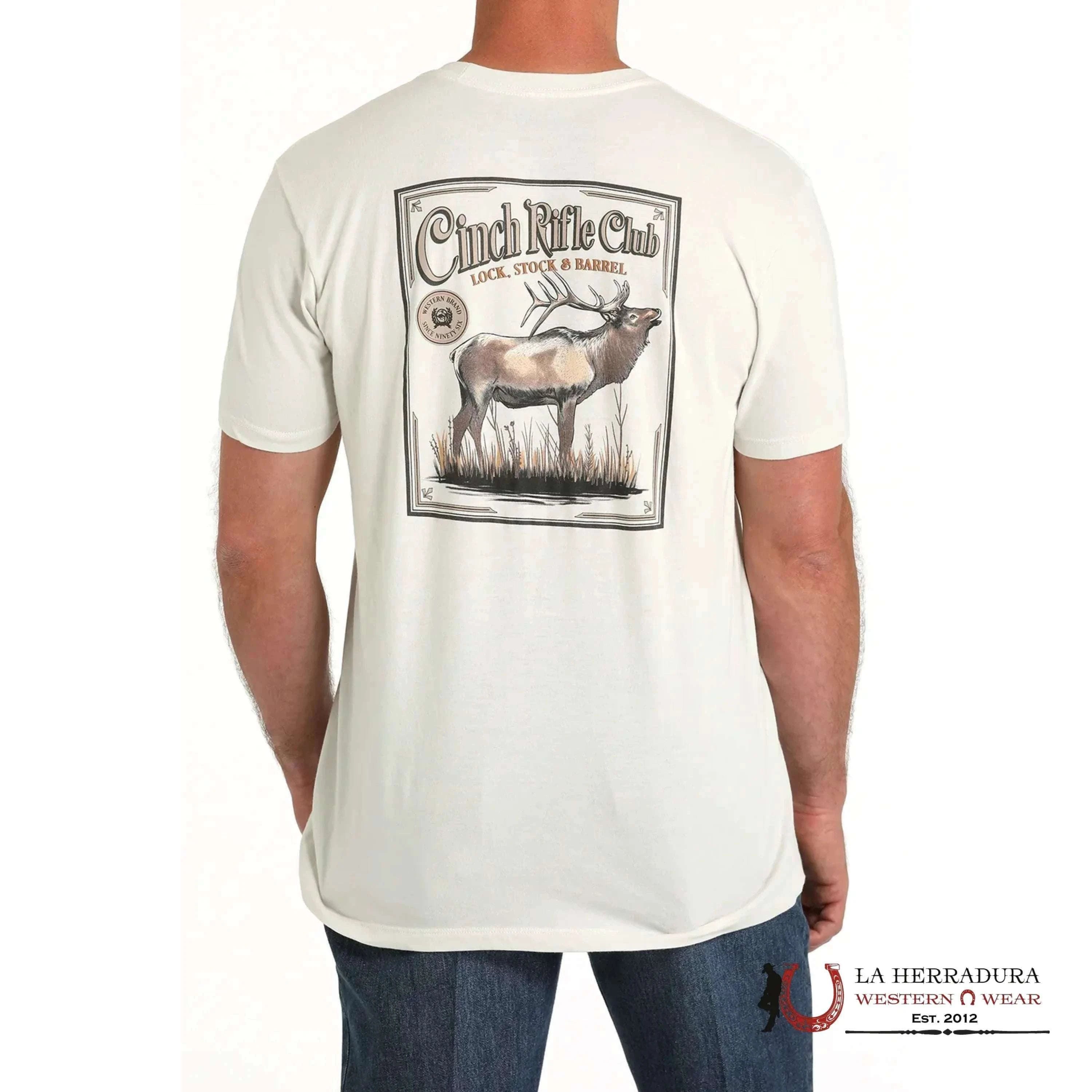 CINCH MENS TSHIRT - RIFLE CLUB LOCK STOCK & BARREL MTT1690645 ROPA HOMBRES