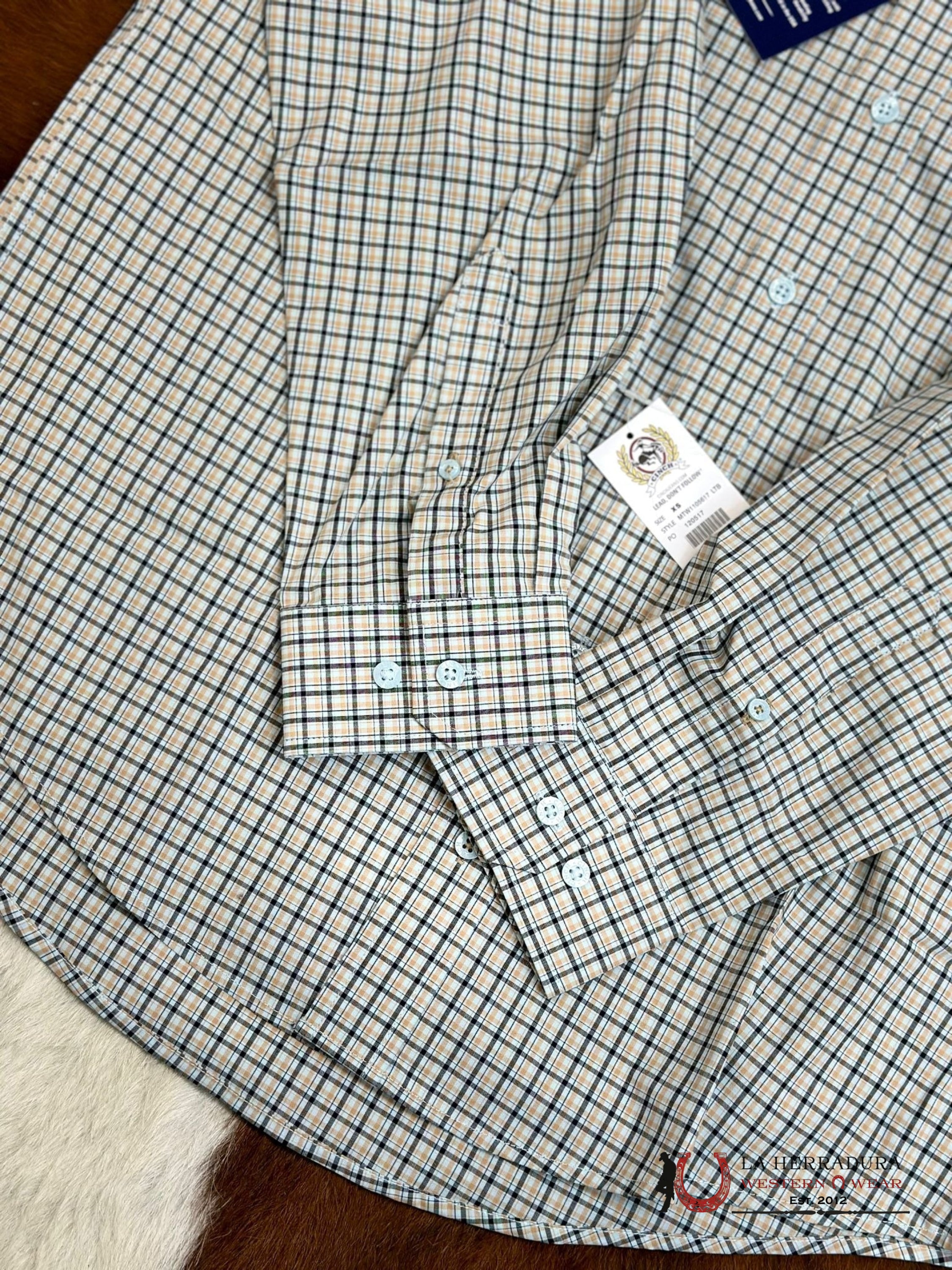 Cinch Plaid Long Sleeve Button Up Ropa Hombres