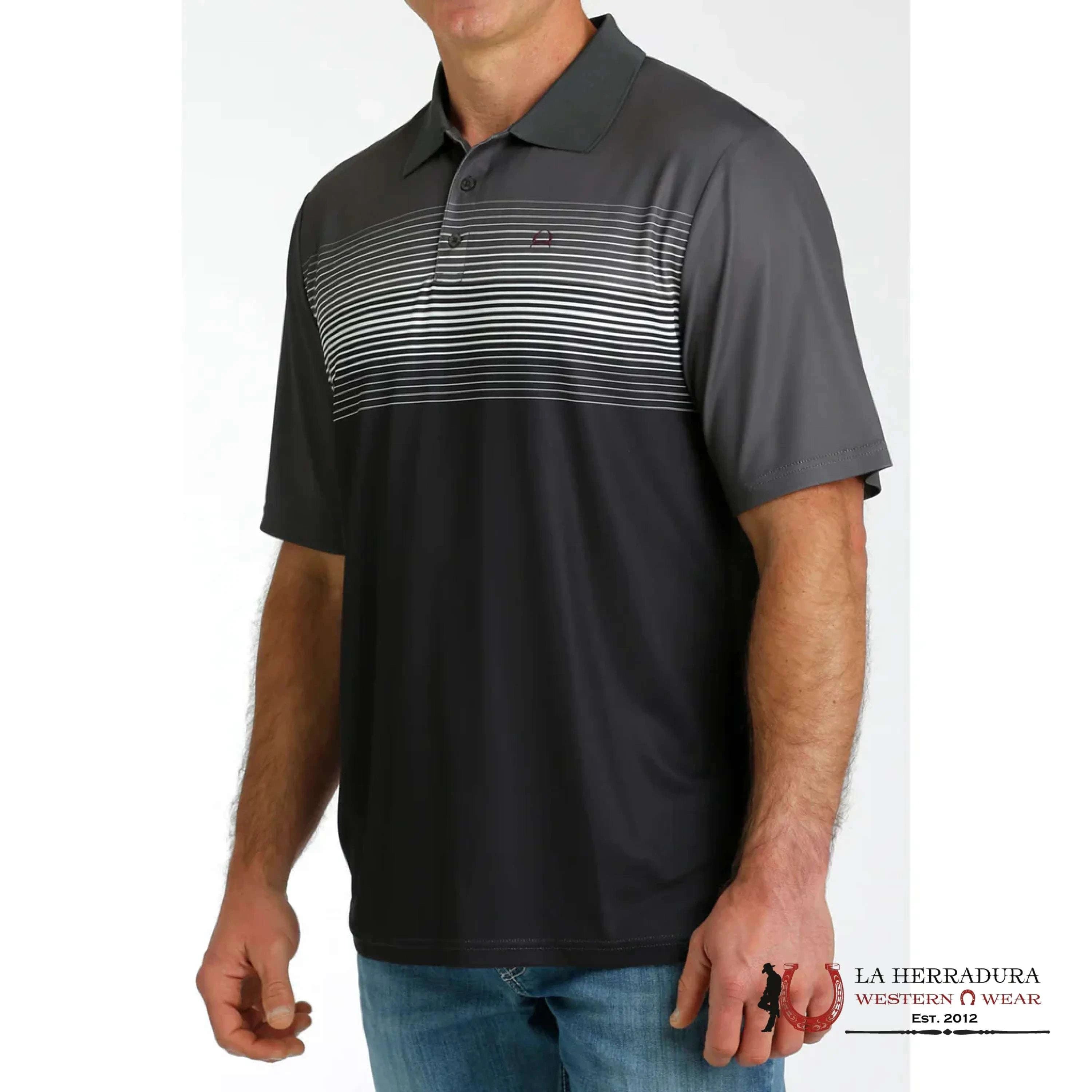 CINCH POLO GREY PURPLE SHORT SLEEVE SHIRT MTK1824008 ROPA HOMBRES
