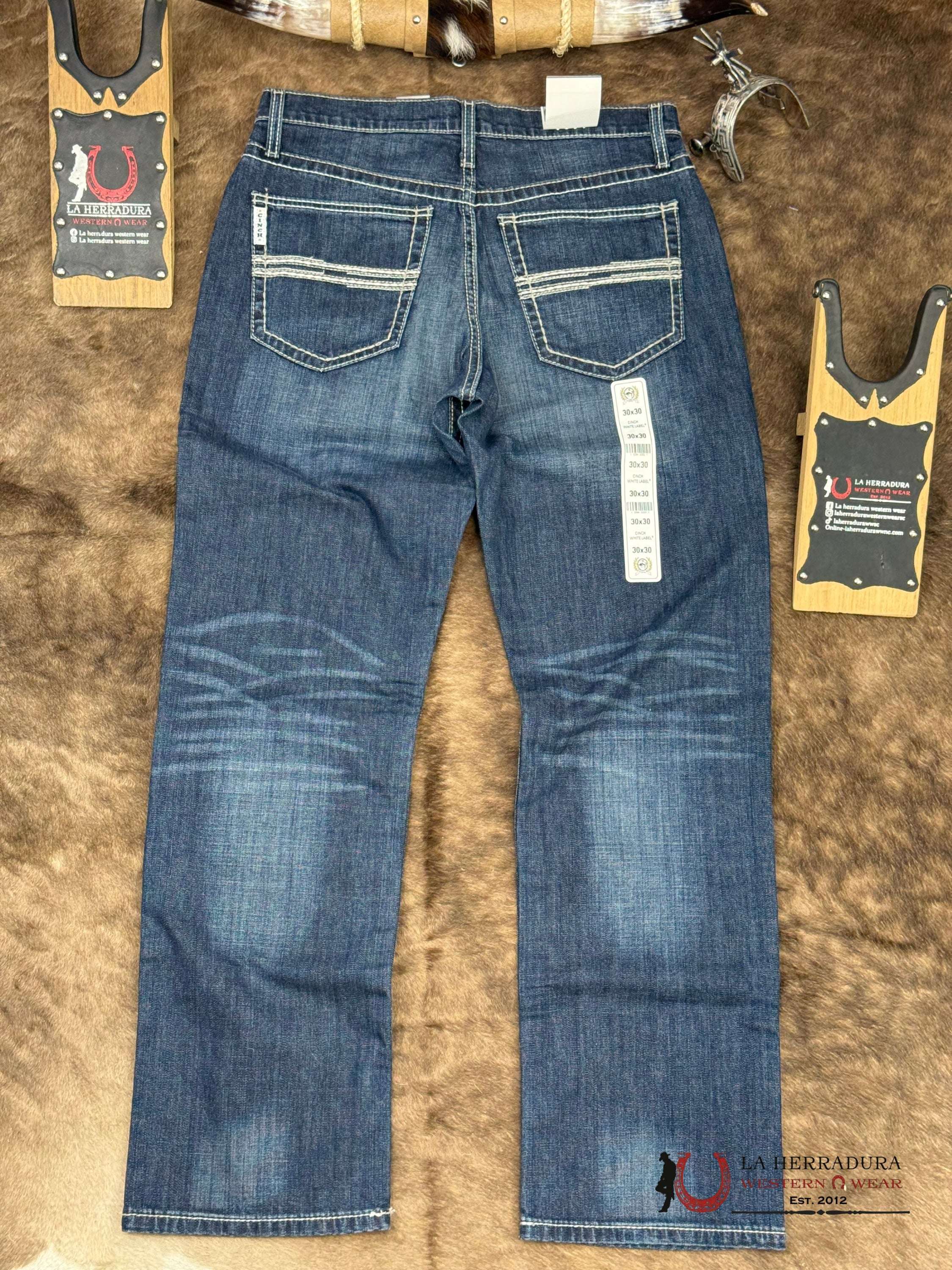 CINCH White Label Mid Rise Straight Leg Medium Washed - 4039 ROPA HOMBRES