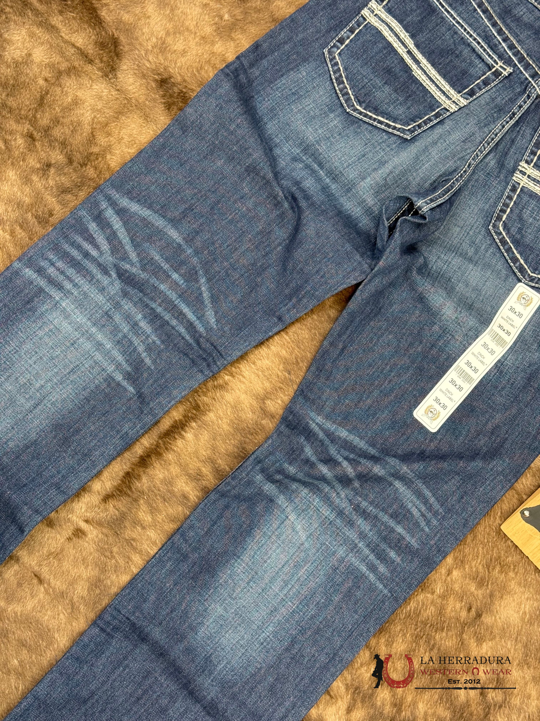 CINCH White Label Mid Rise Straight Leg Medium Washed - 4039 ROPA HOMBRES