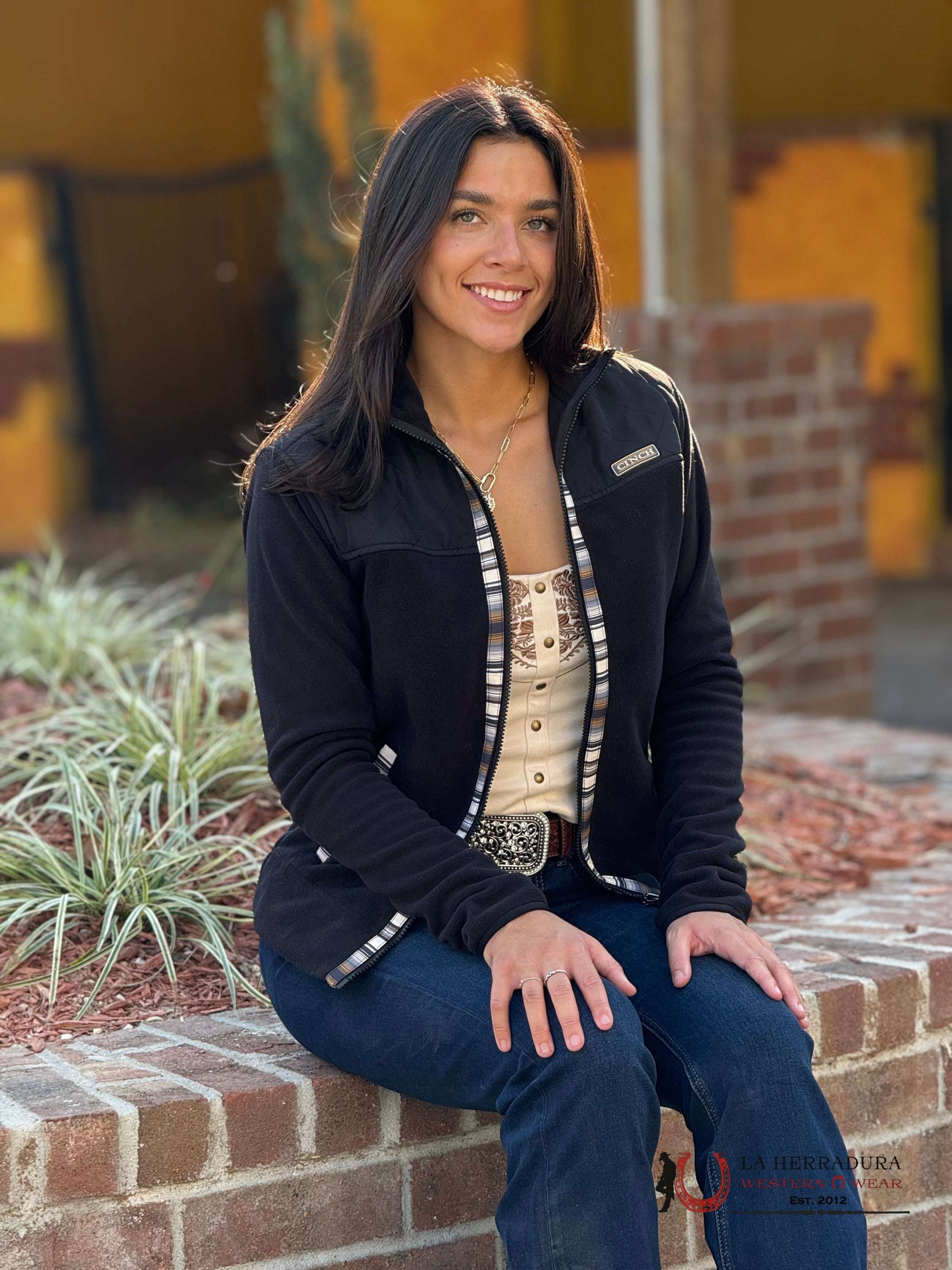 Cinch Womens Fleece Black- Jacket Ropa Mujeres