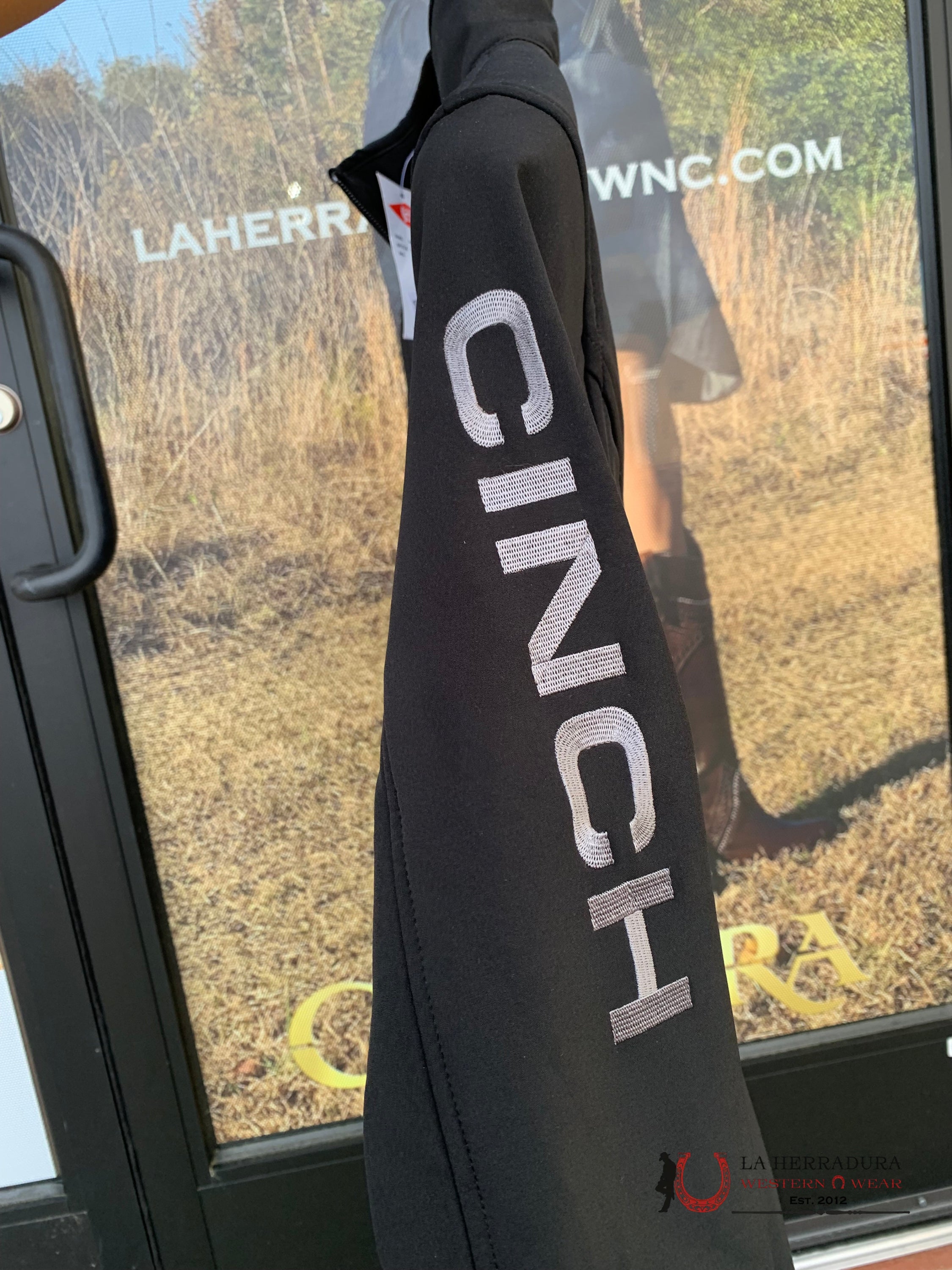 Cinch Womens Jacket Black W/Grey Team Logo Ropa Mujeres