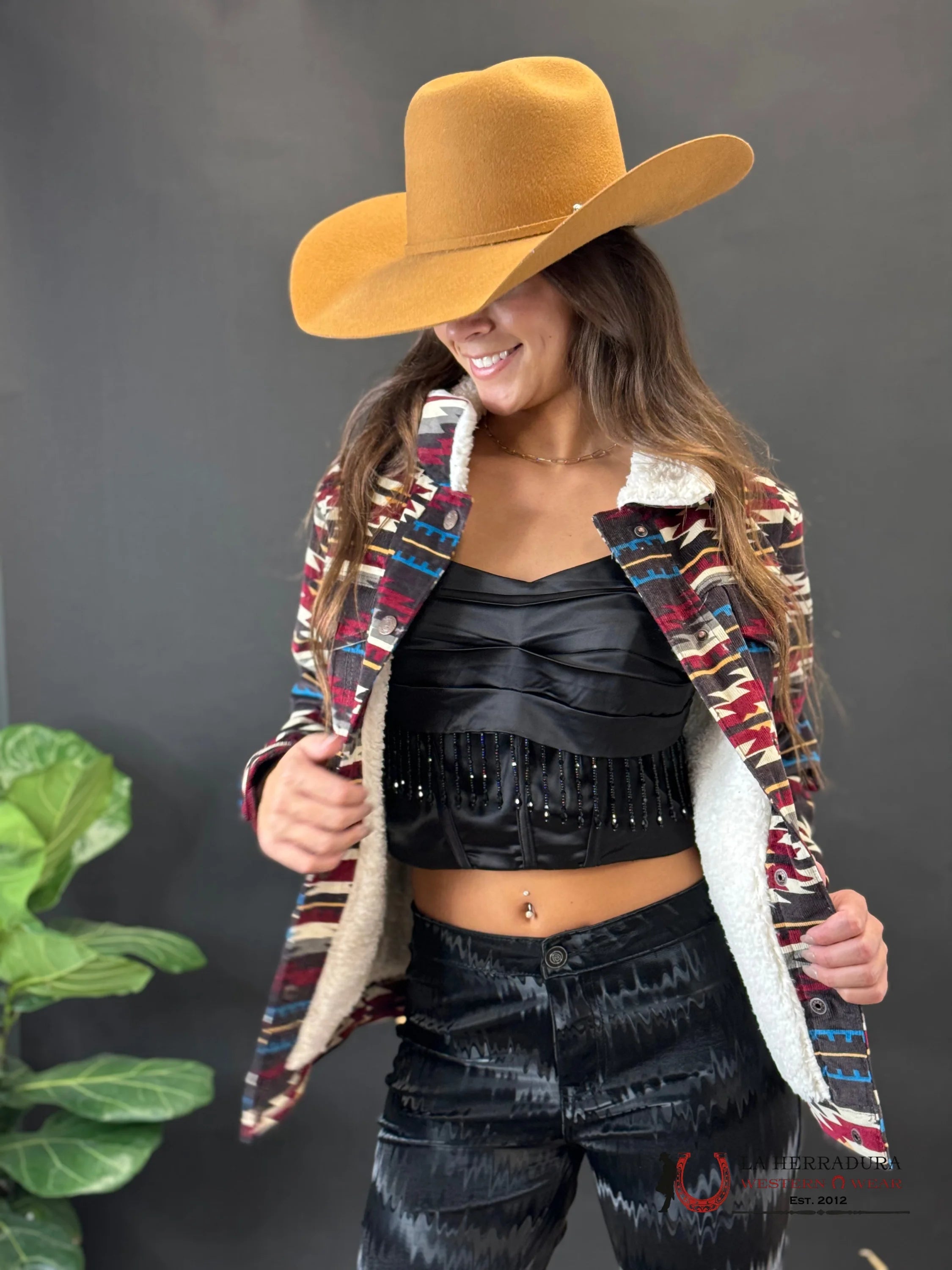 Cinch Womens Multi Color Sherpa Button Up Ropa Mujeres