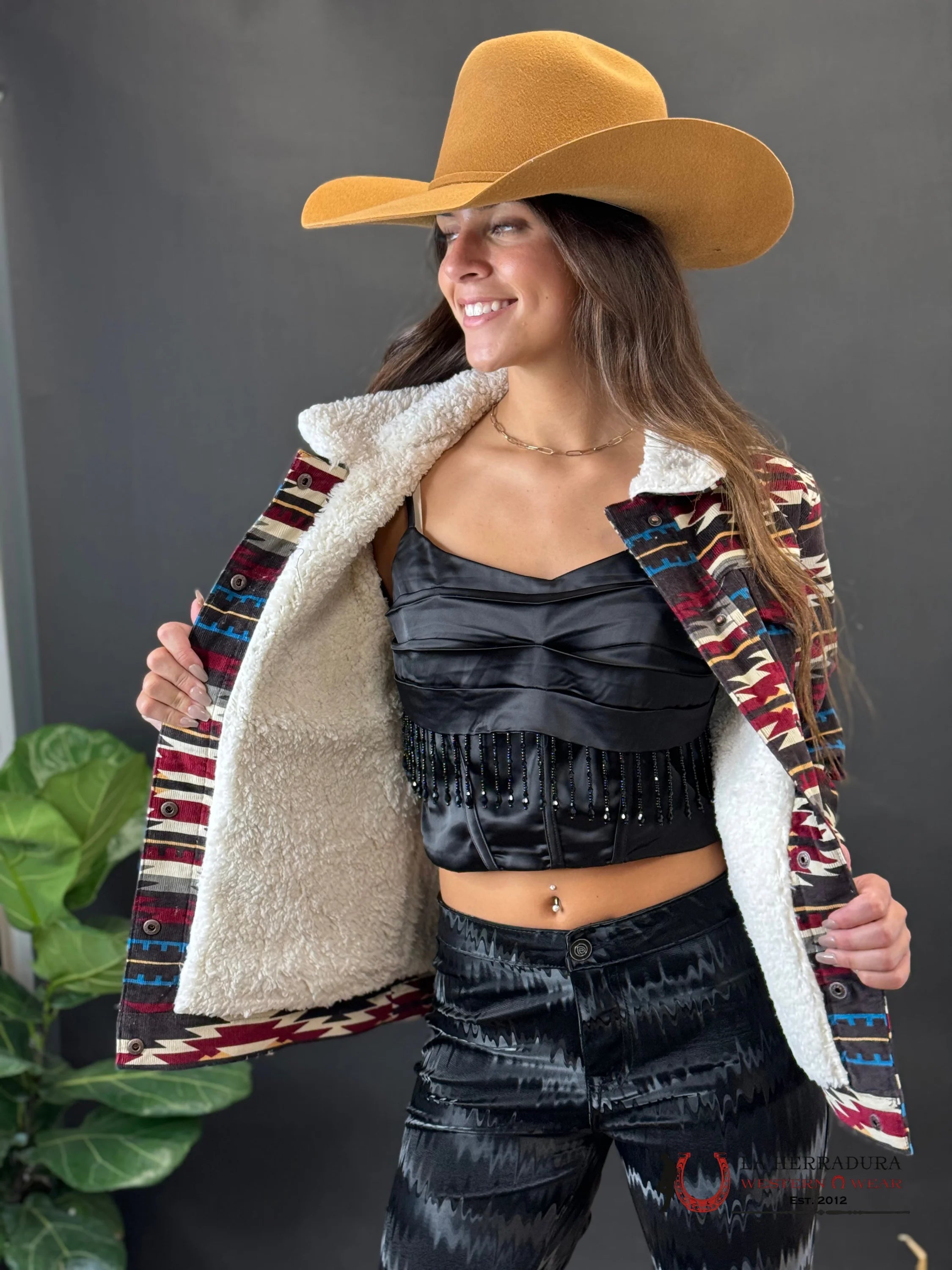 Cinch Womens Multi Color Sherpa Button Up Ropa Mujeres