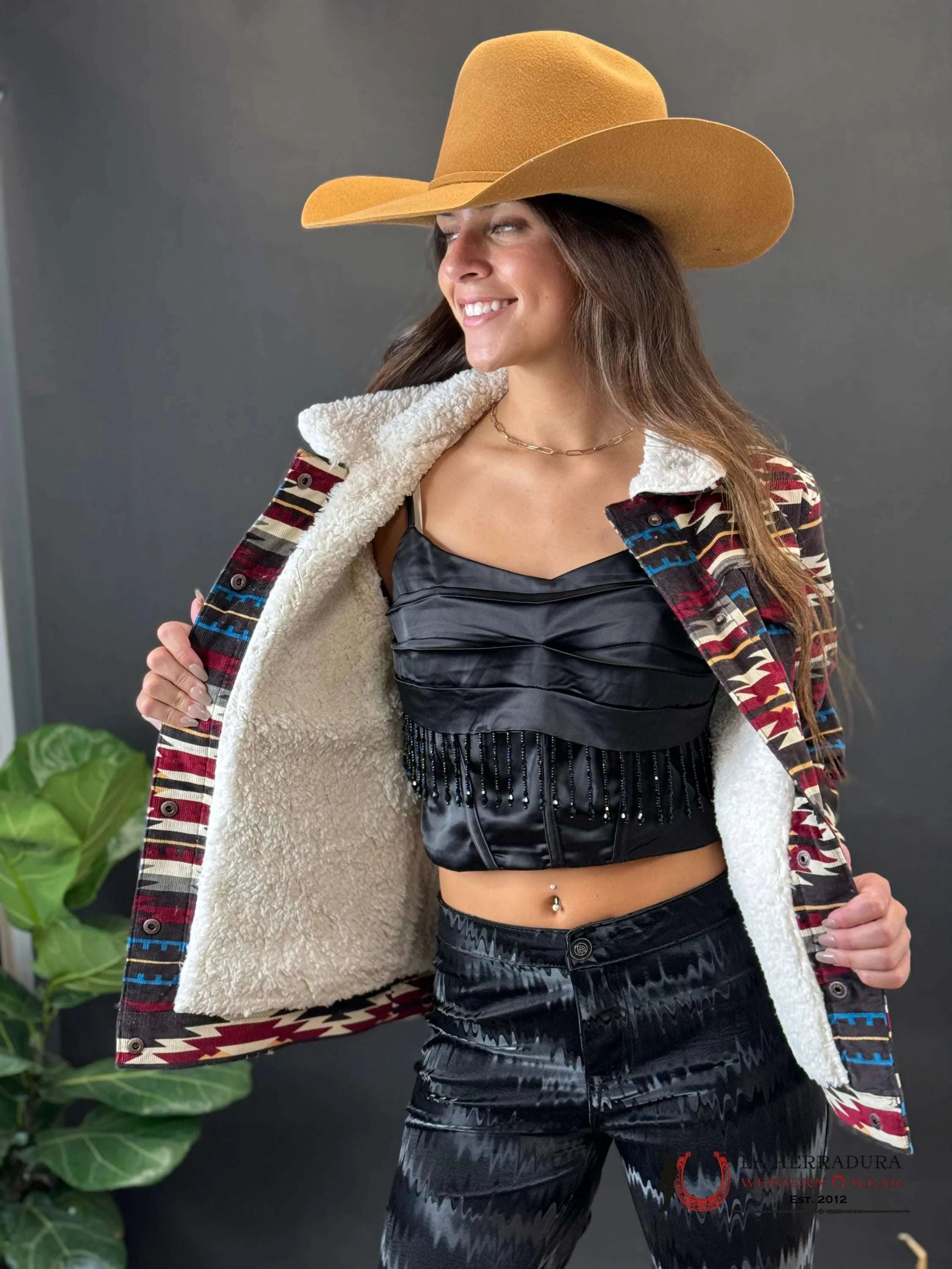 Cinch Womens Multi Color Sherpa Button Up Ropa Mujeres