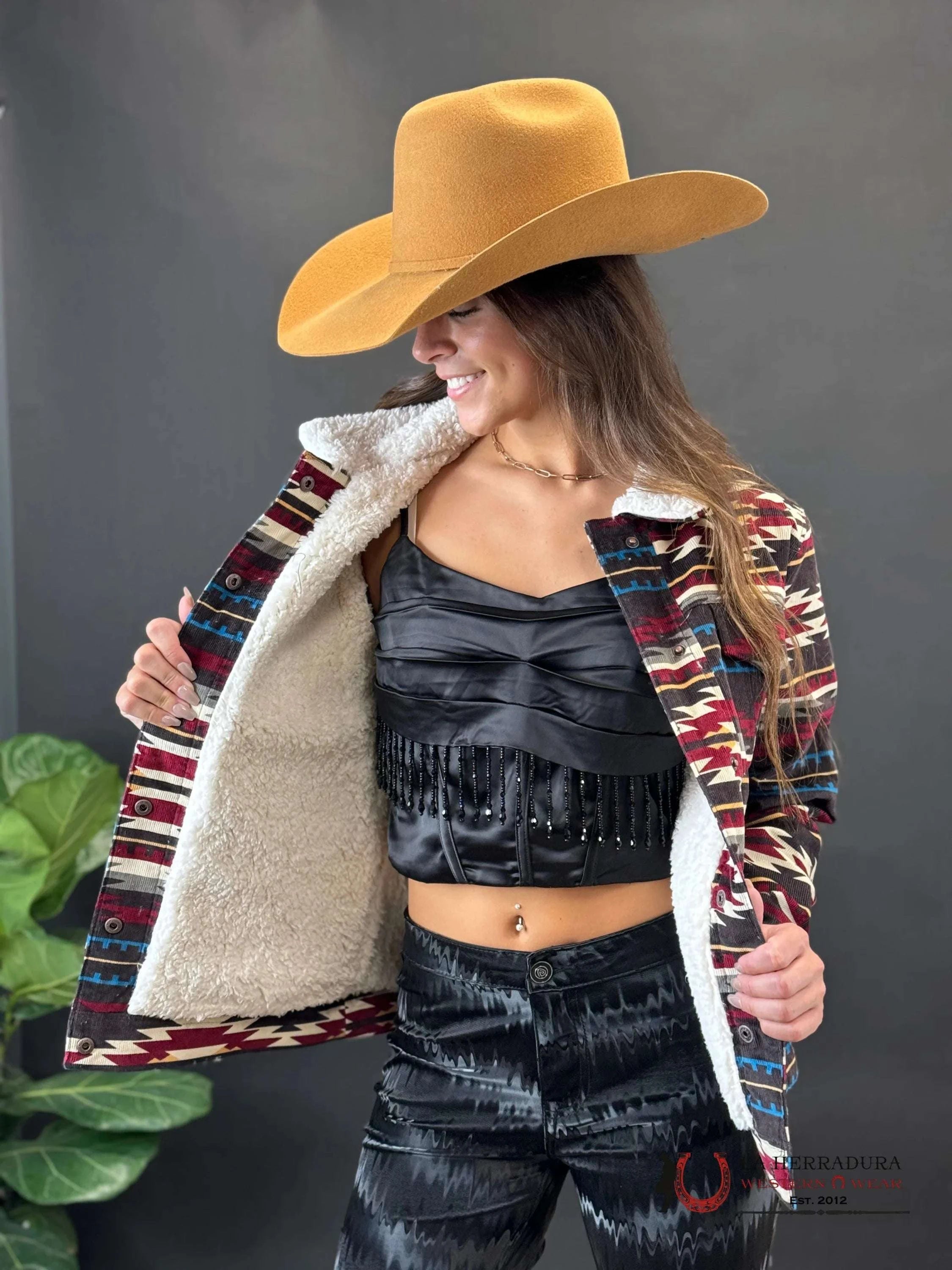 Cinch Womens Multi Color Sherpa Button Up Ropa Mujeres