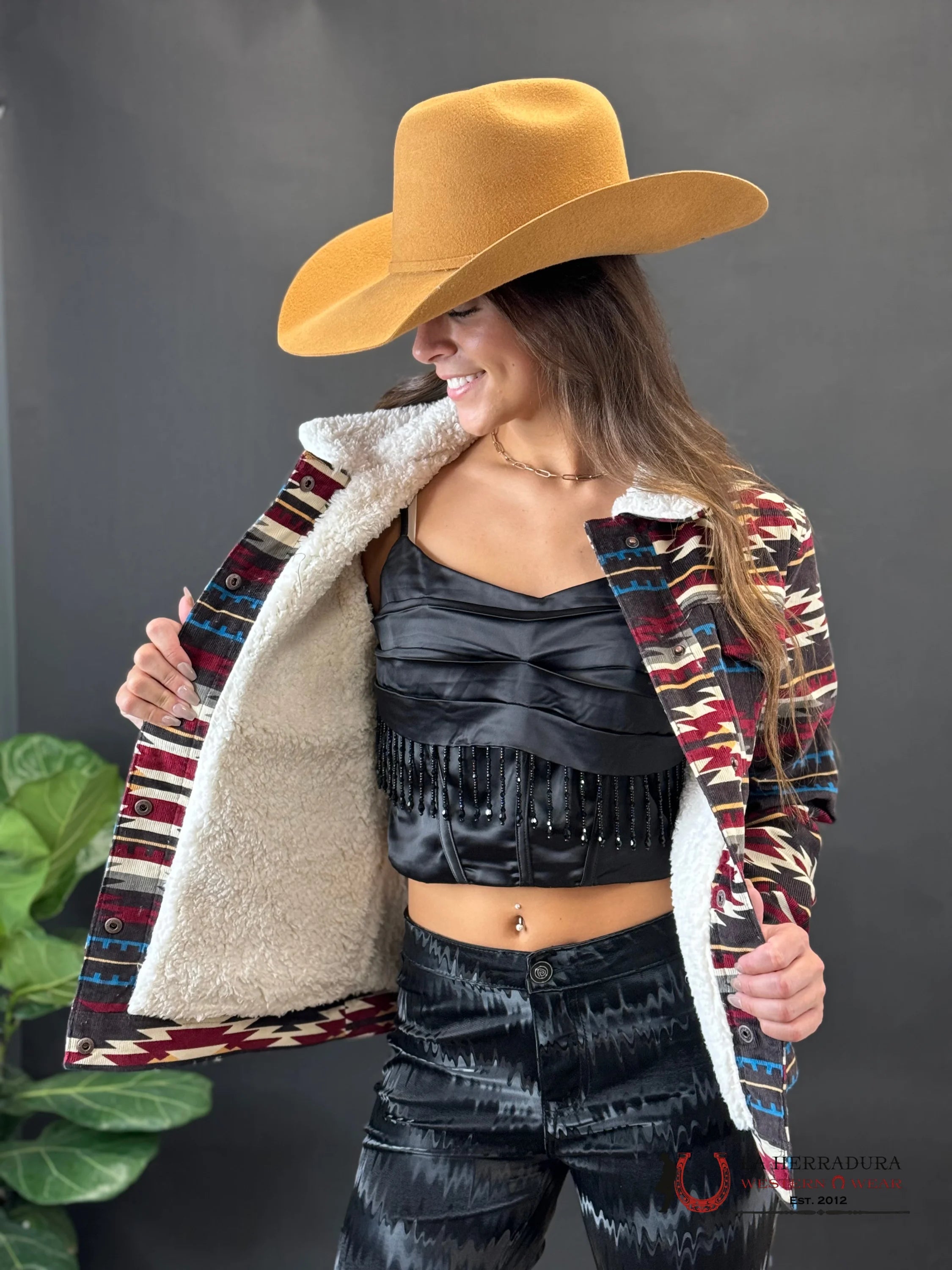 Cinch Womens Multi Color Sherpa Button Up Ropa Mujeres