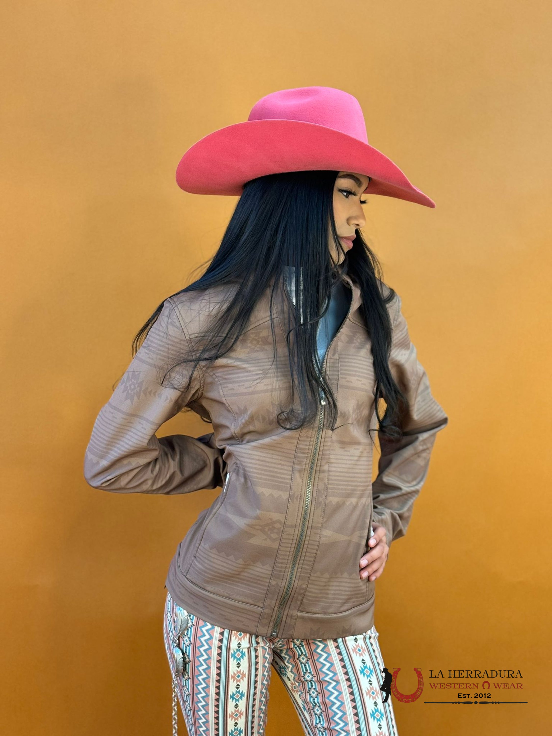 Cinch Womens Jacket Tan Light Aztec Print Ropa Mujeres