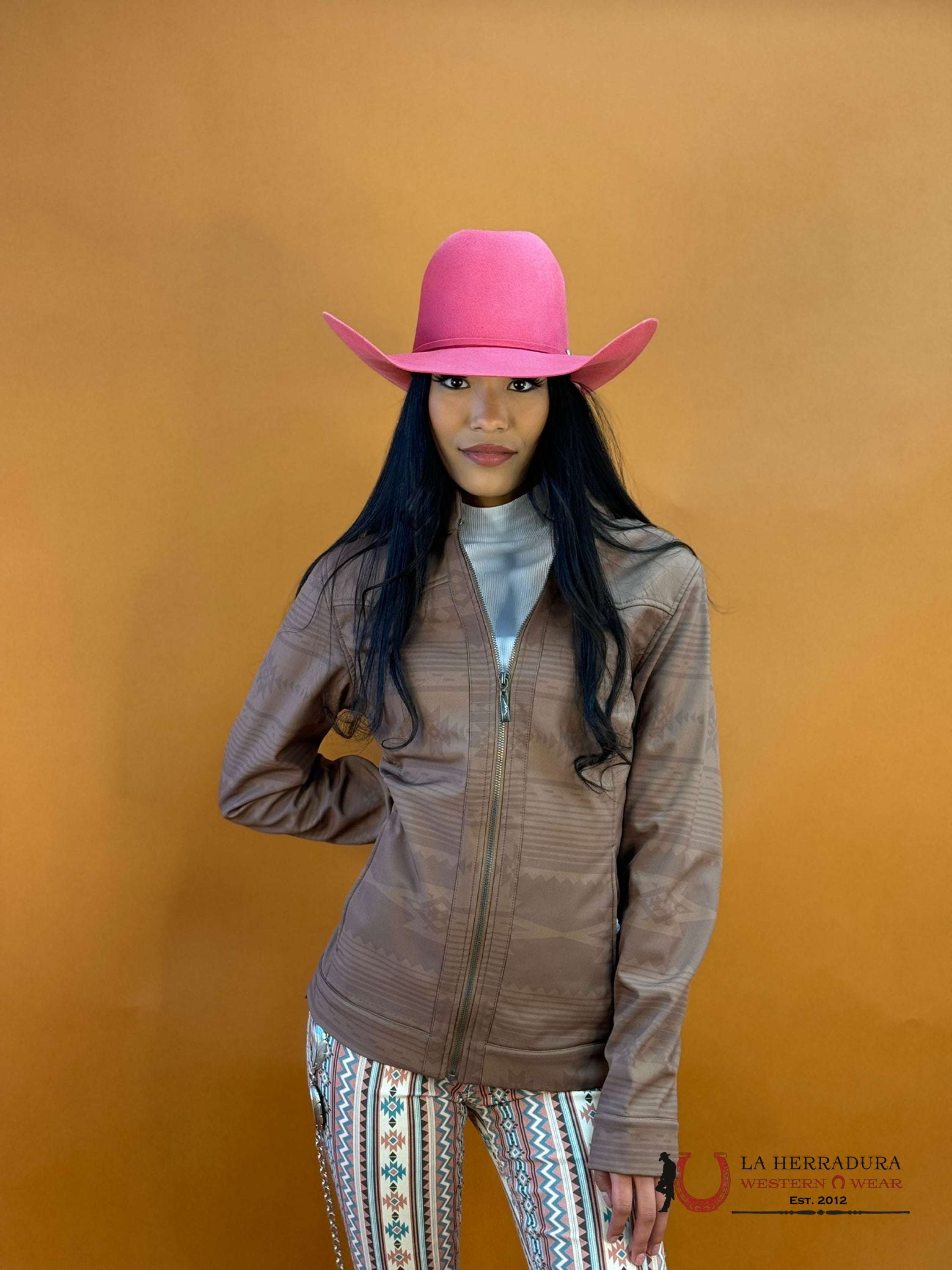 Cinch Womens Jacket Tan Light Aztec Print Ropa Mujeres