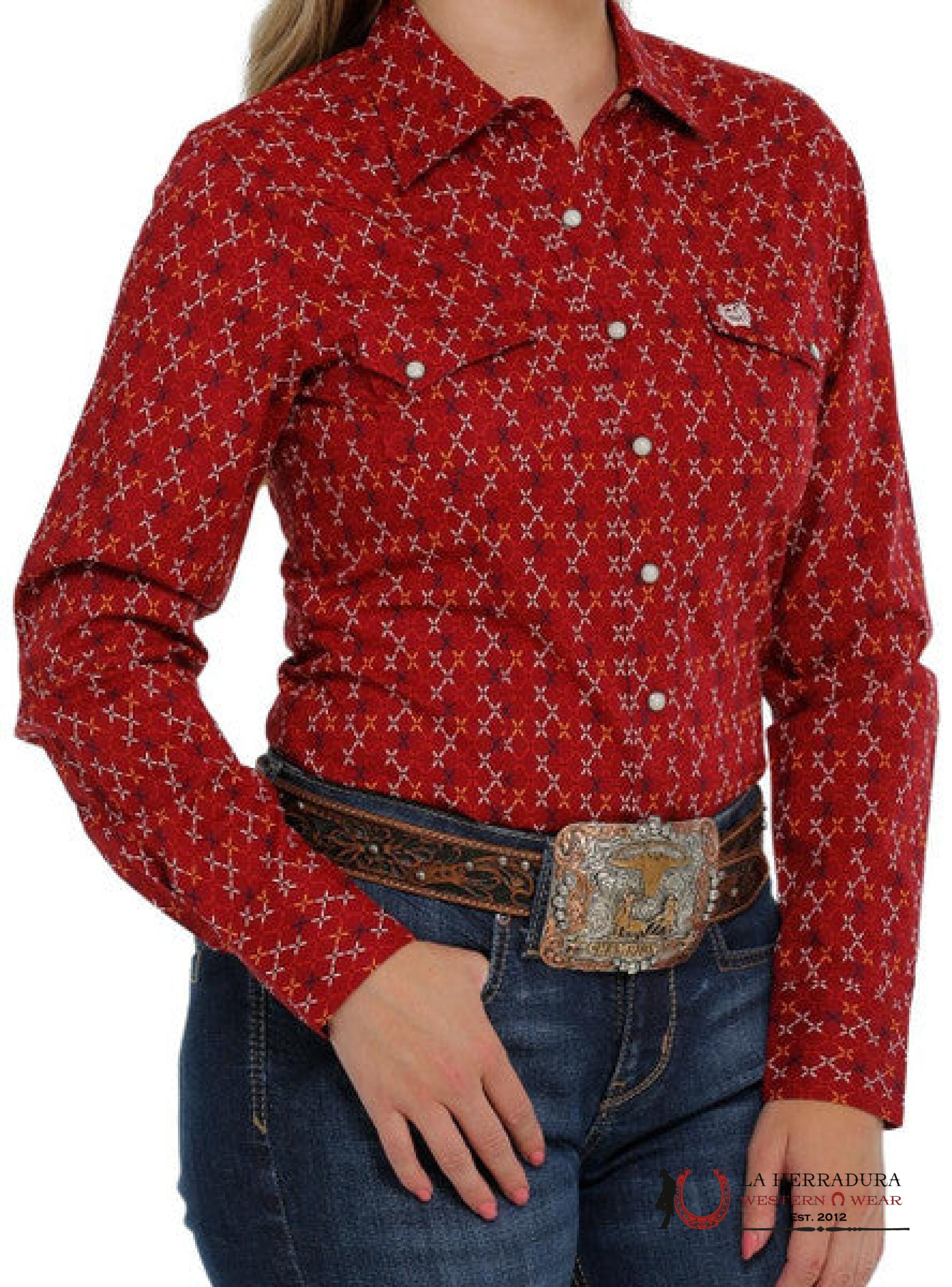 CINCH WOMEN’S MSW9201036 RED ROPA MUJERES