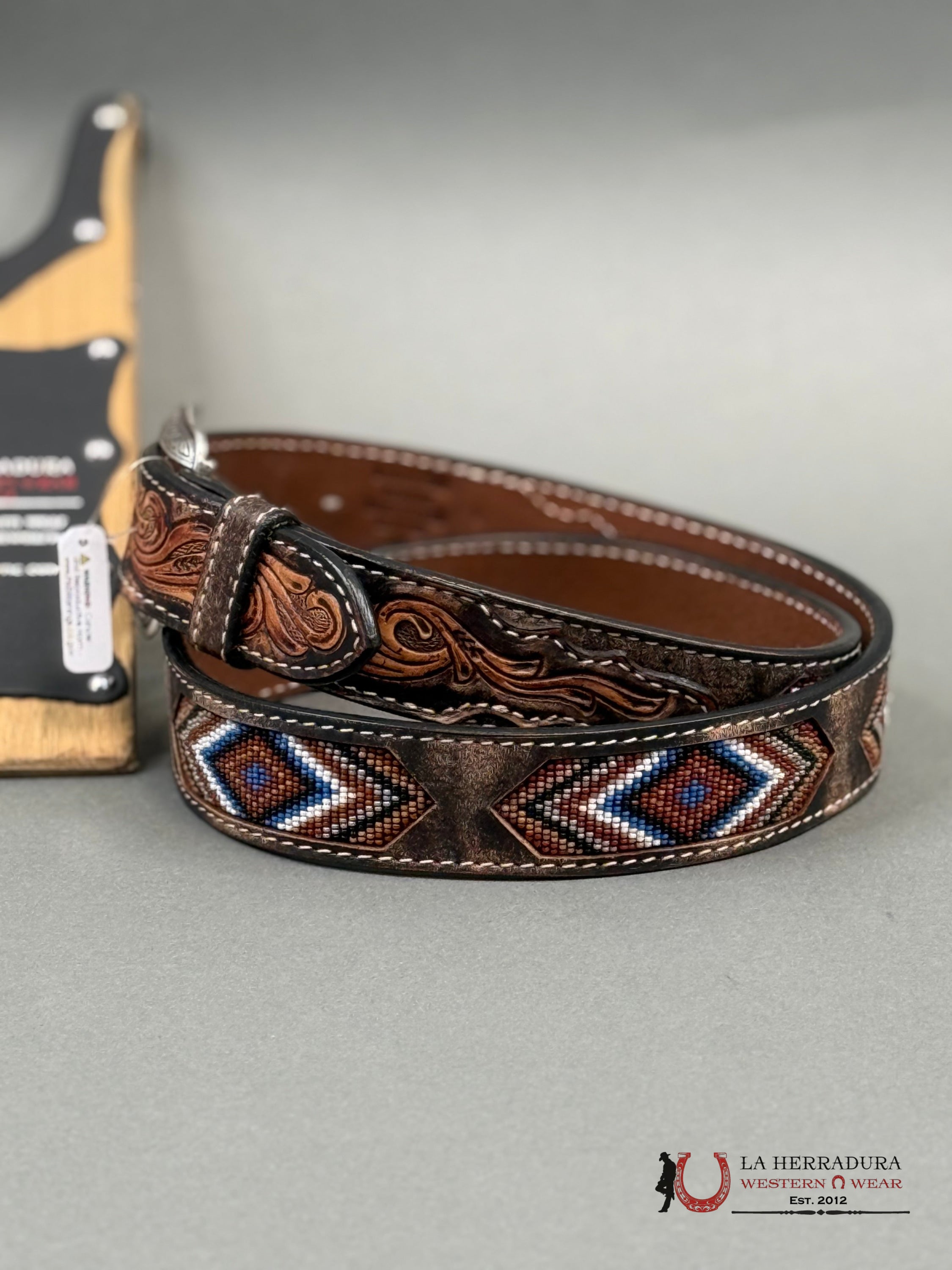 Cinto Azteca Nacona Aztec Blue Cinturones Hombres