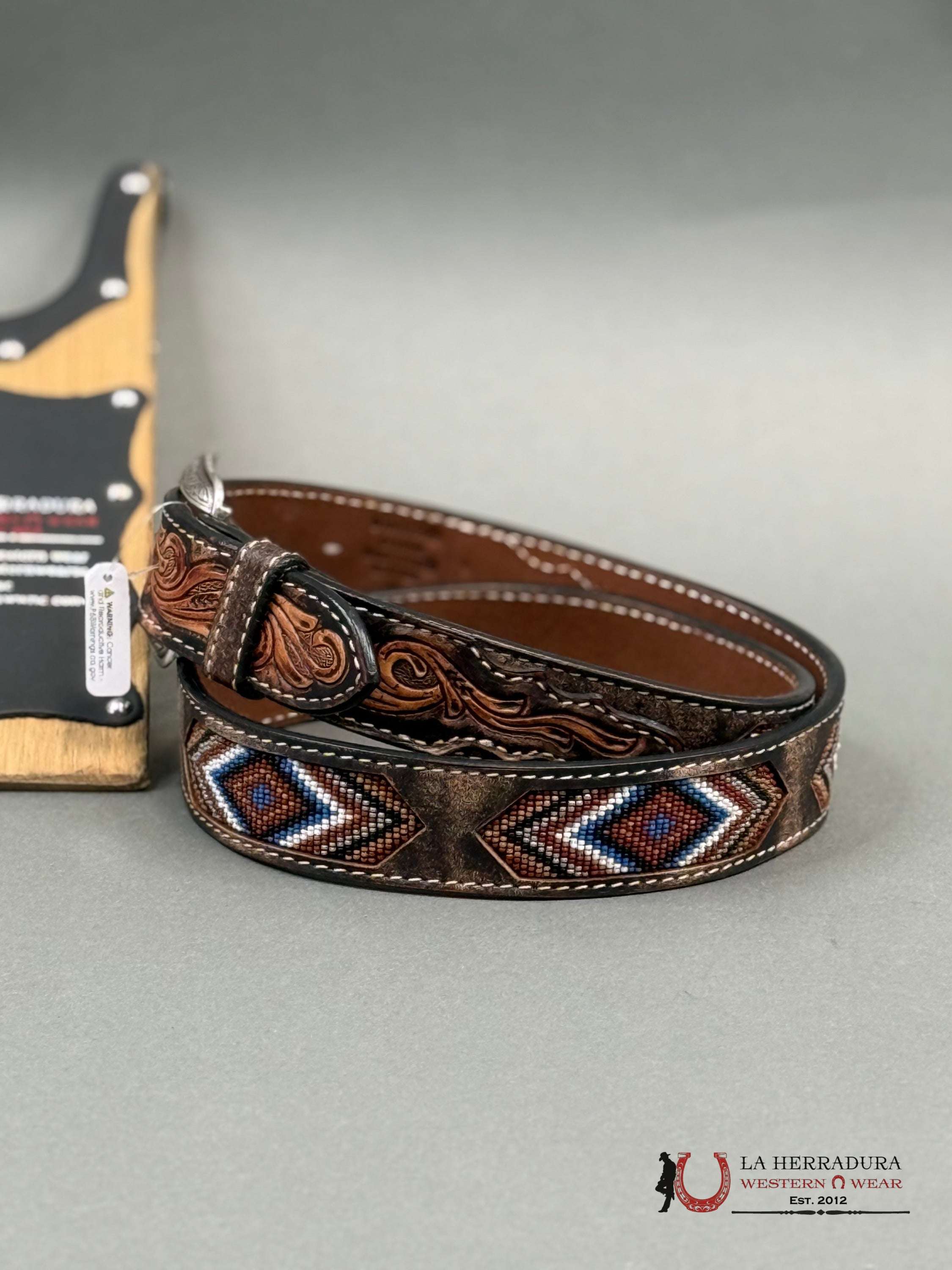 Cinto Azteca Nacona Aztec Blue Cinturones Hombres
