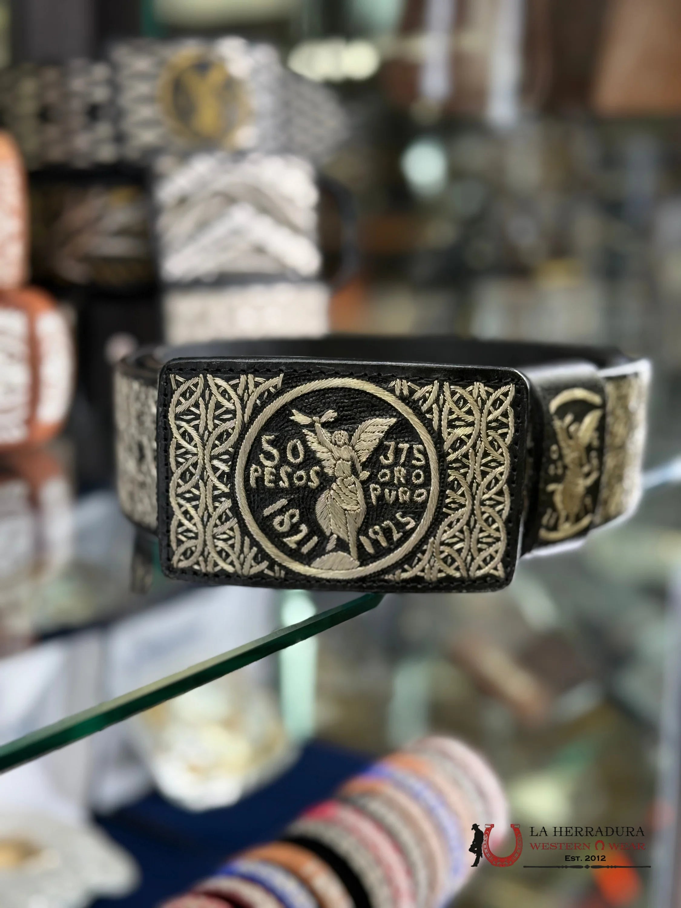 CINTO DE PLATA 50 PESOS #2 CINTURONES HOMBRES