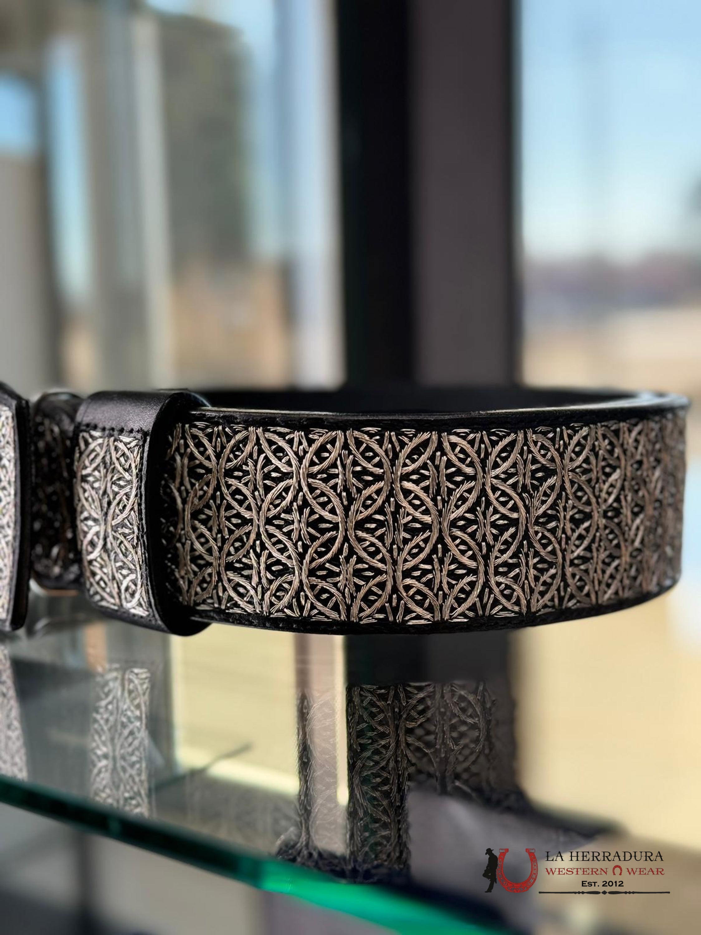 Cinto De Plata Círculo Intercepción Cinturones Hombres