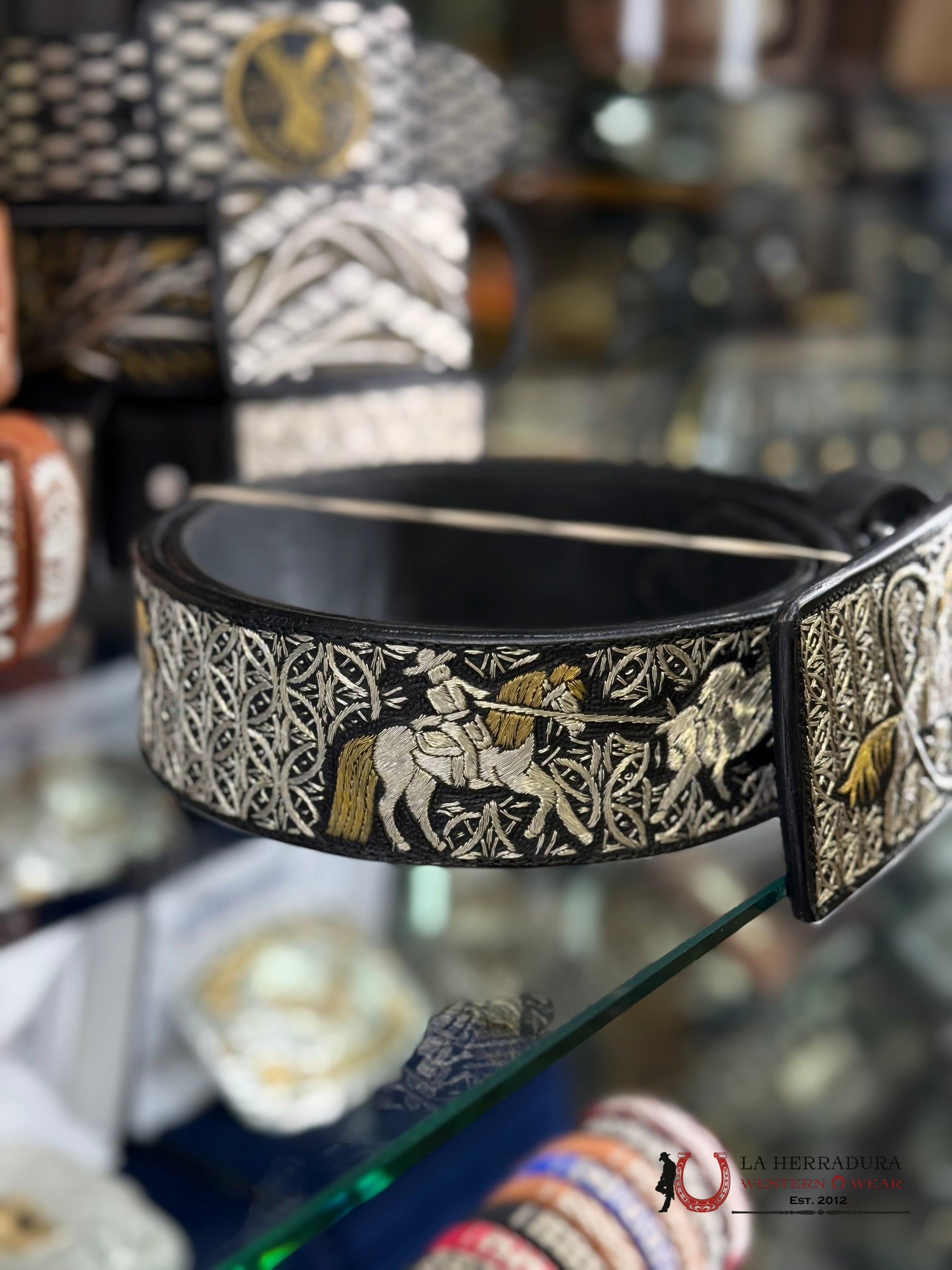 CINTO DE PLATA GINETE #5 CINTURONES HOMBRES