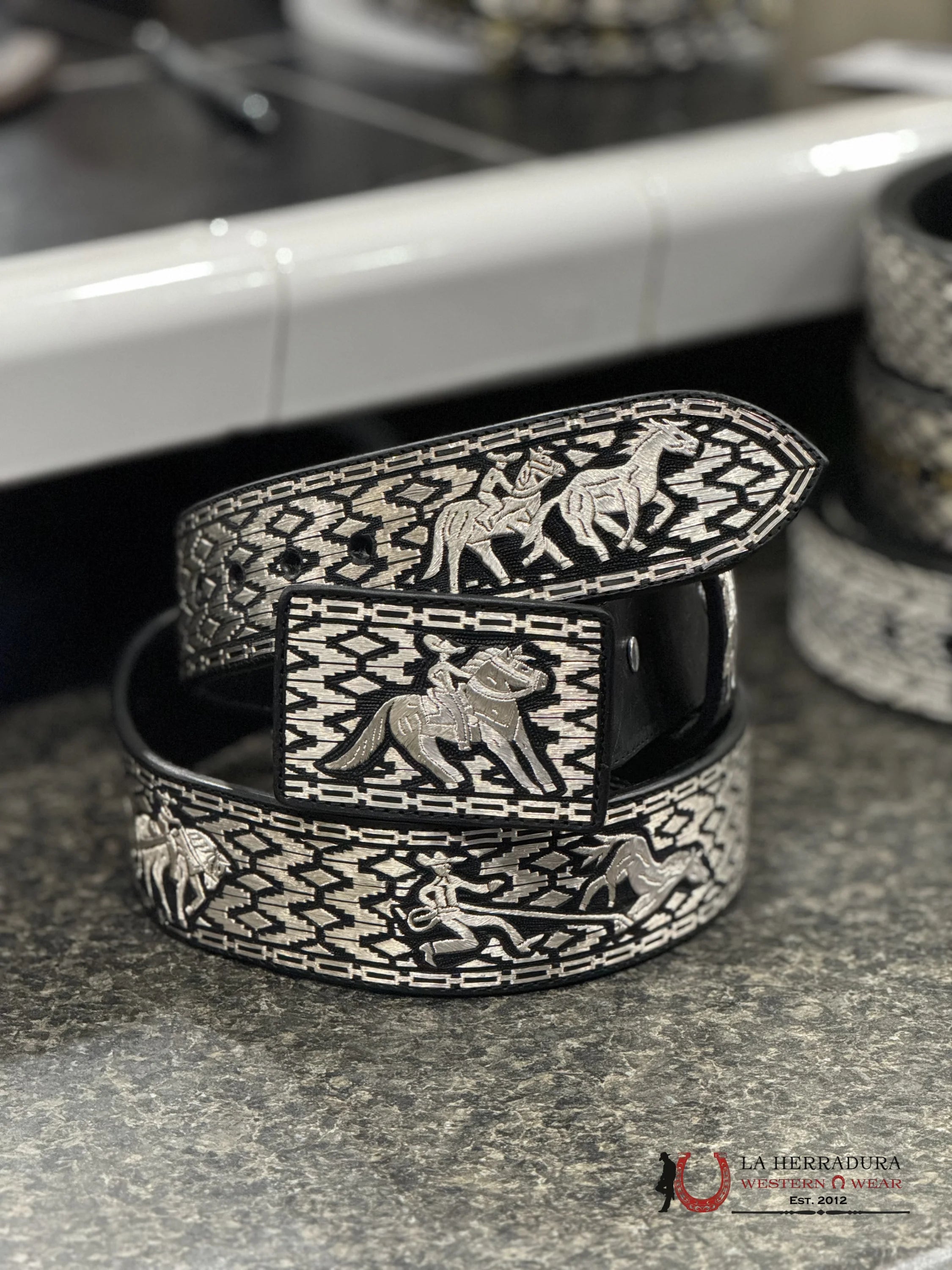 Cinto De Plata Jinete Caballos Cinturones Hombres