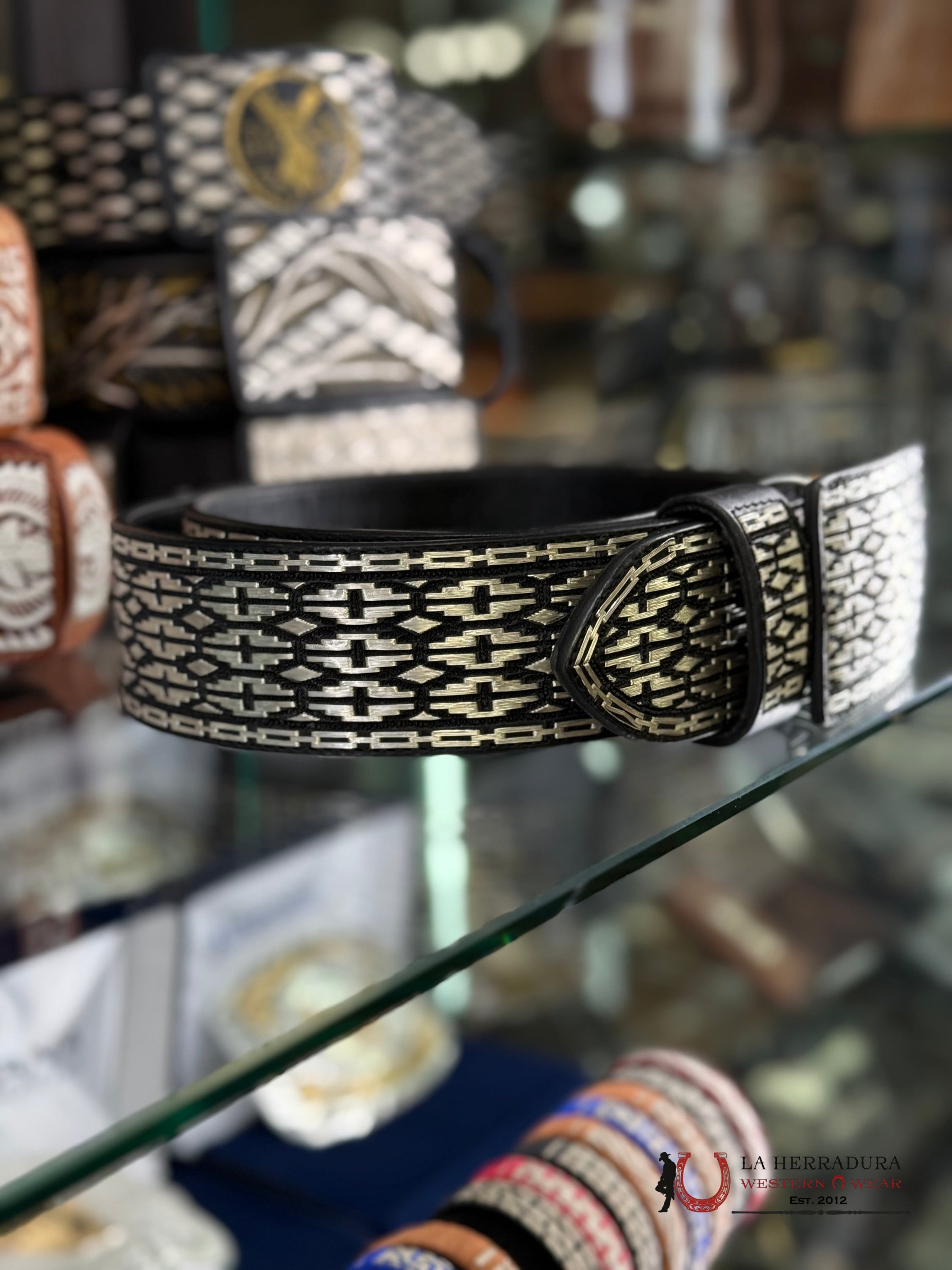 CINTO DE PLATA TEJIDO AZTECA CINTURONES HOMBRES