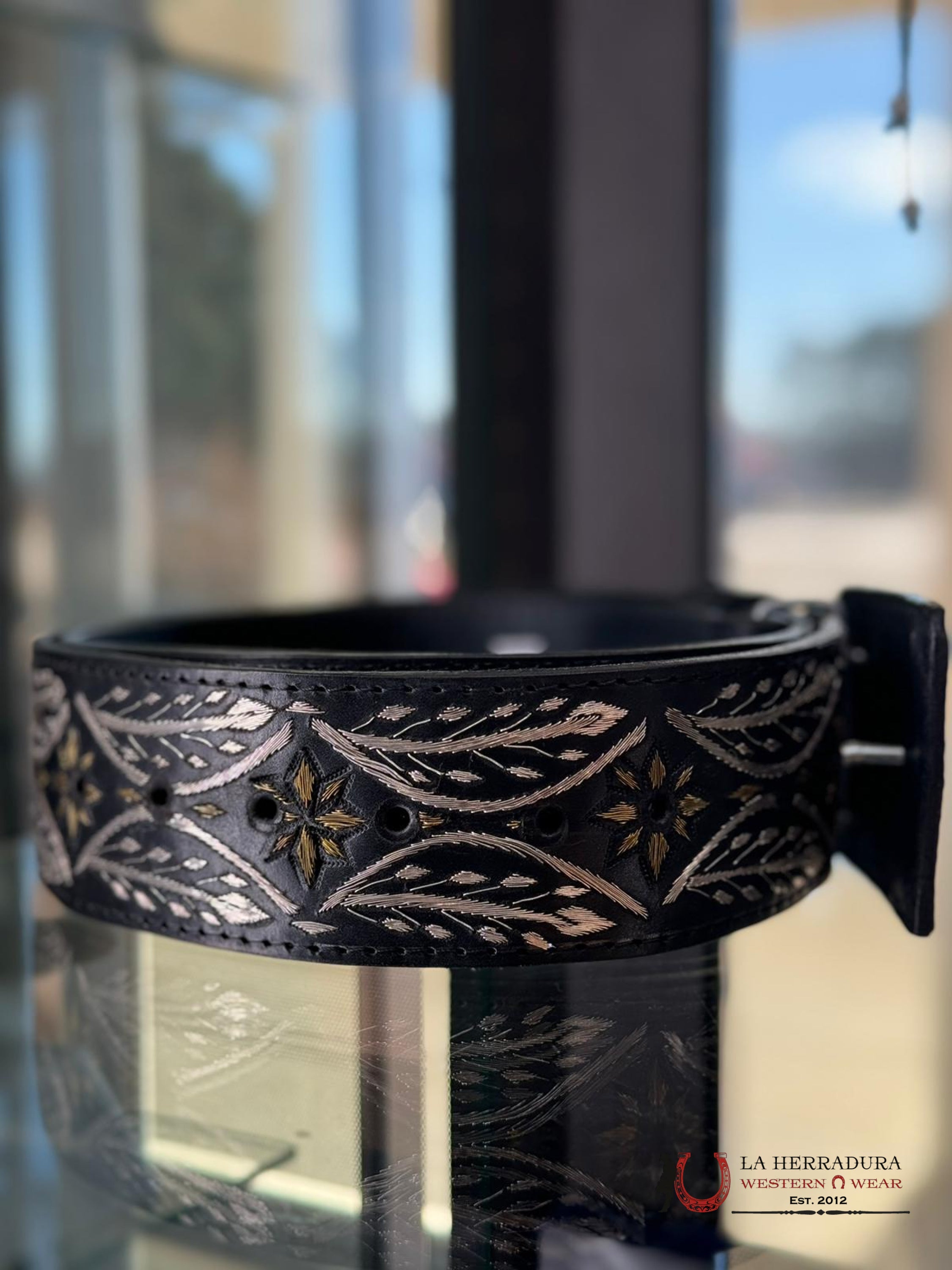 Cinto De Plata Villa Estrella Tallo Frondoso Cinturones Hombres