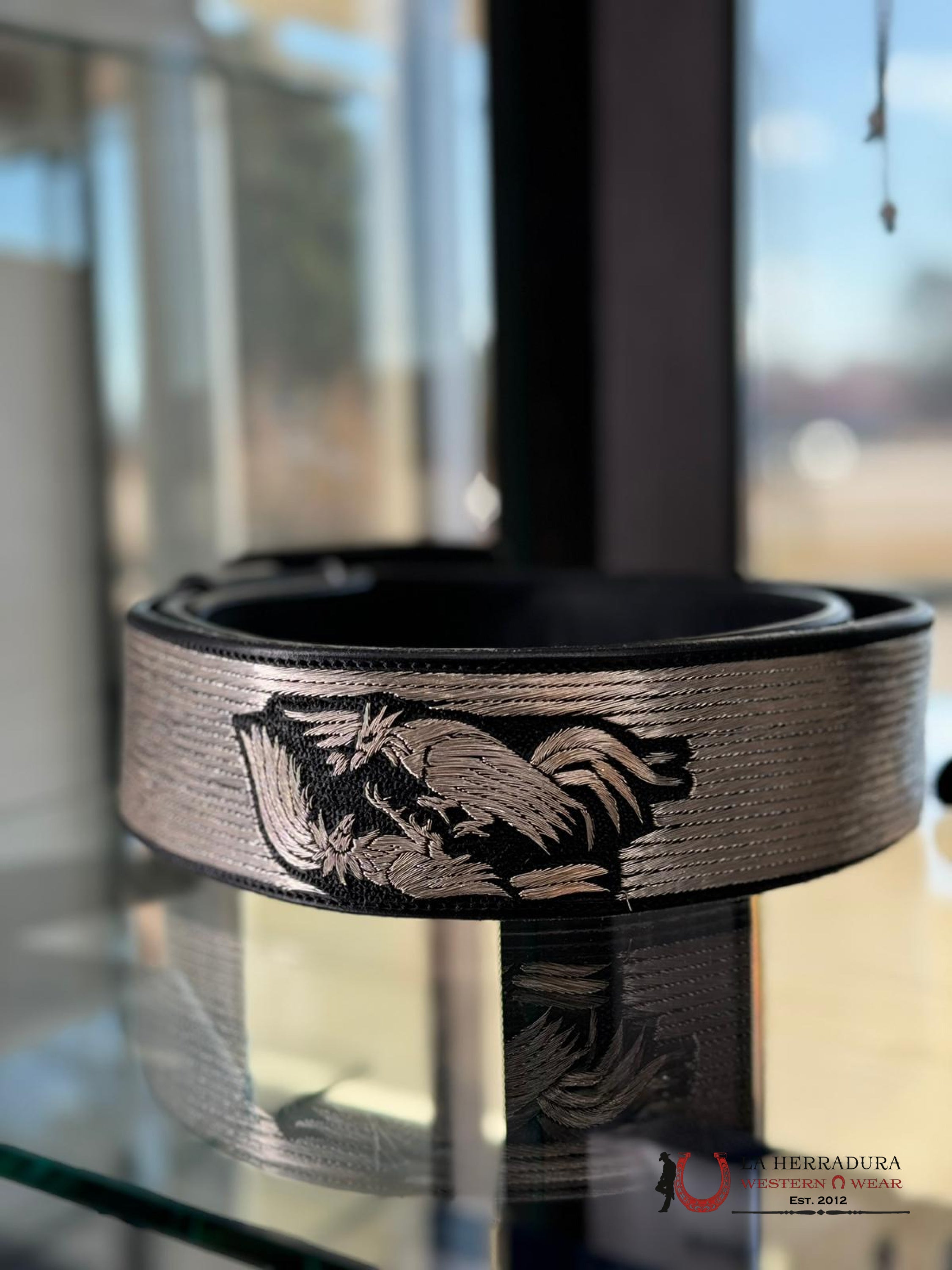 Cinto De Plata Villa Gallo Forrado Por Todo Cinturones Hombres