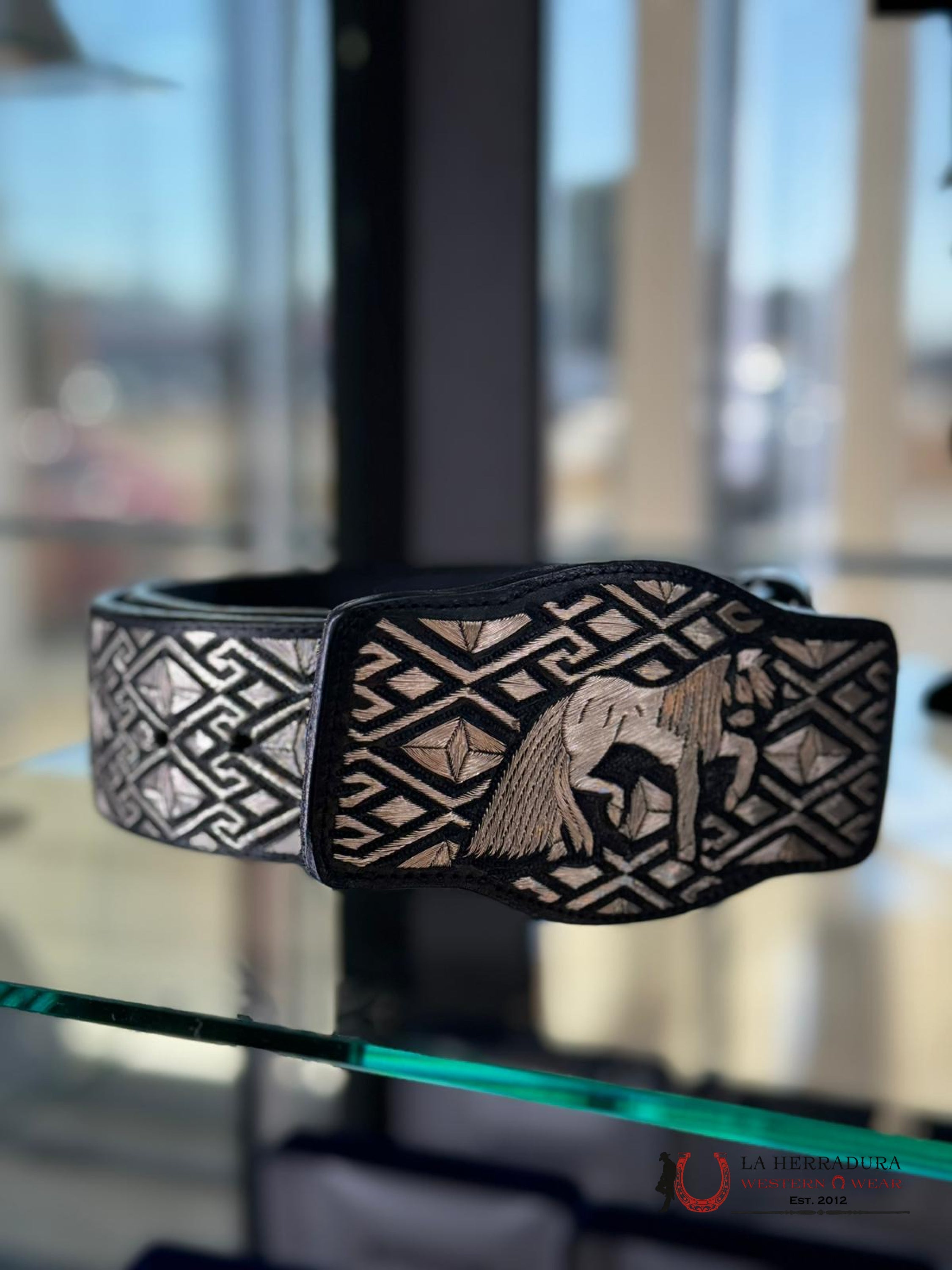 Cinto De Plata Villa Grande Caballo Diamante Cinturones Hombres