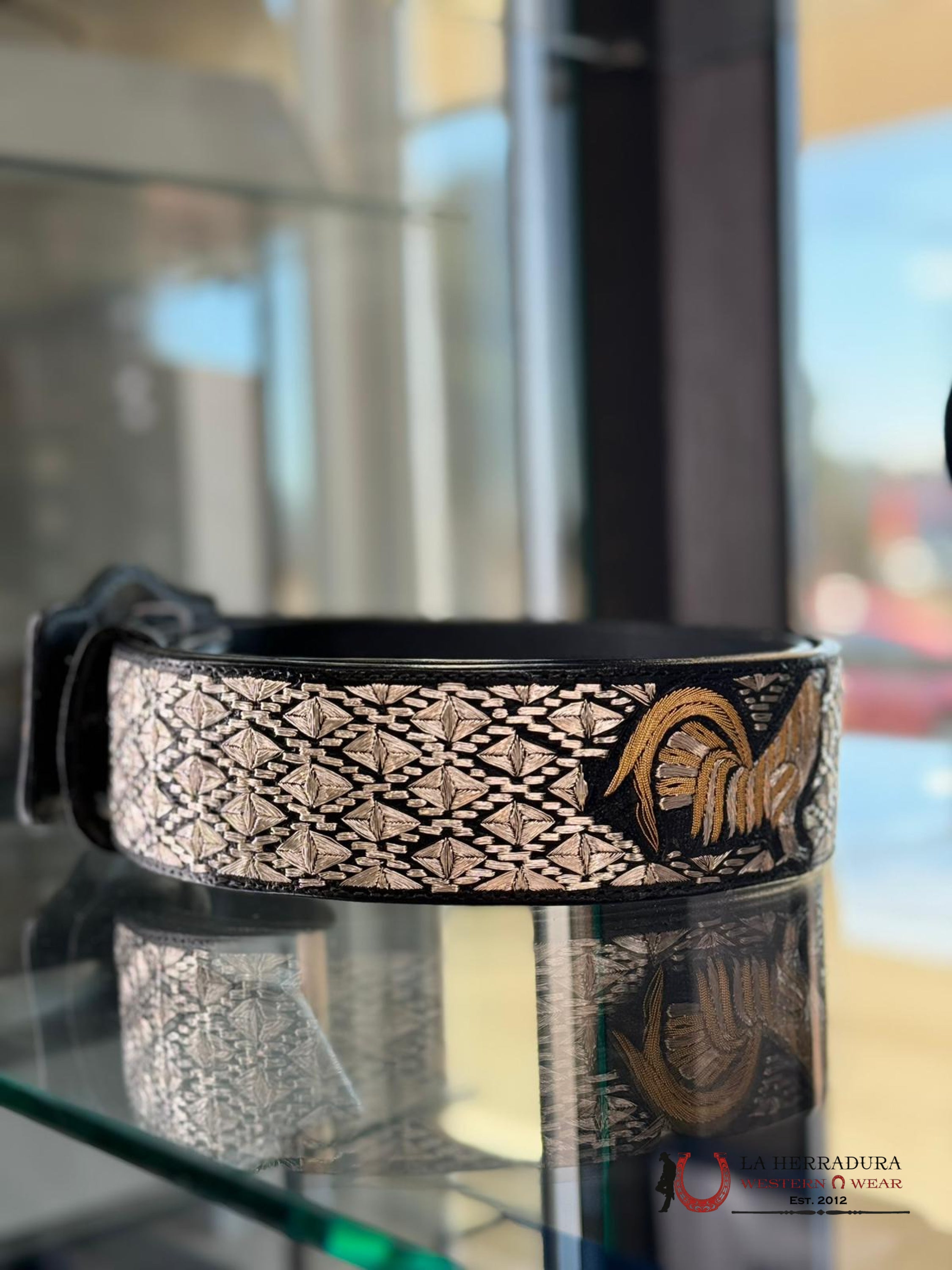 Cinto De Plata Villa Grande Doble Gallos Rhombus Cinturones Hombres