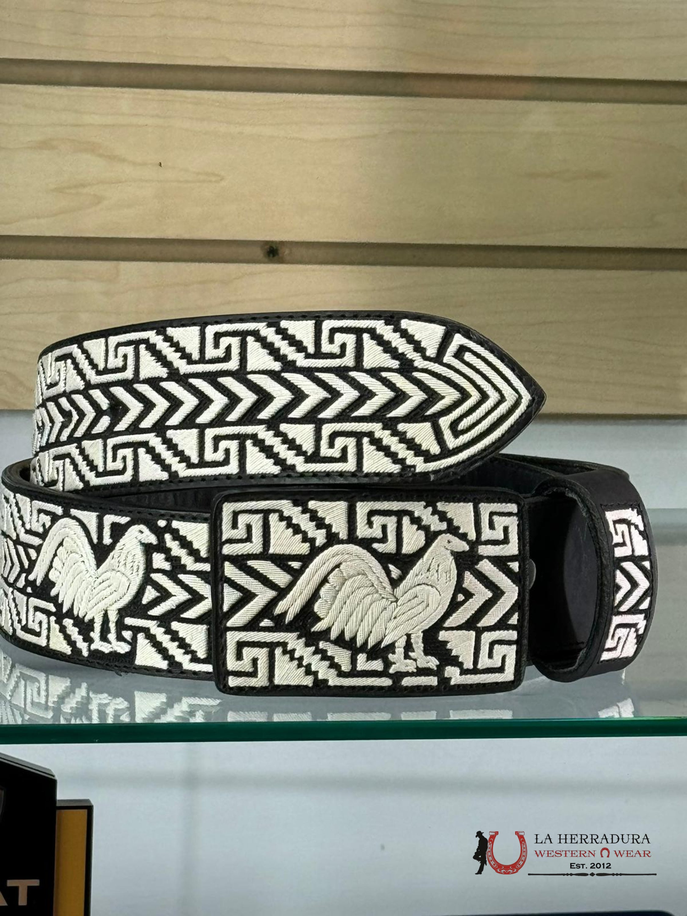 Cinto Negro Piteado Arro Ondas Griegas Cinturones Hombres