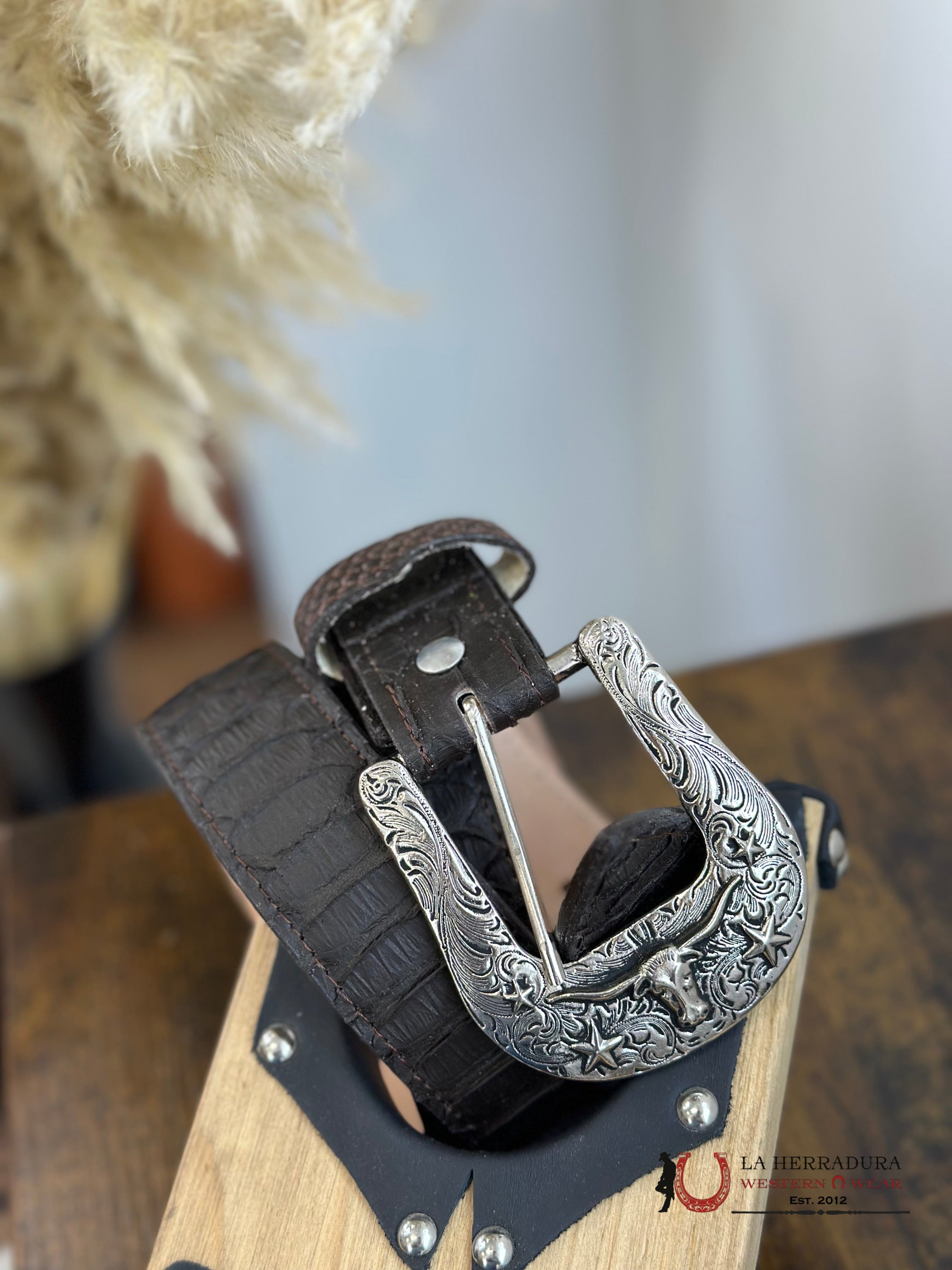 Cinto Rockem’ Print Python Brown Belt Cinturones Hombres