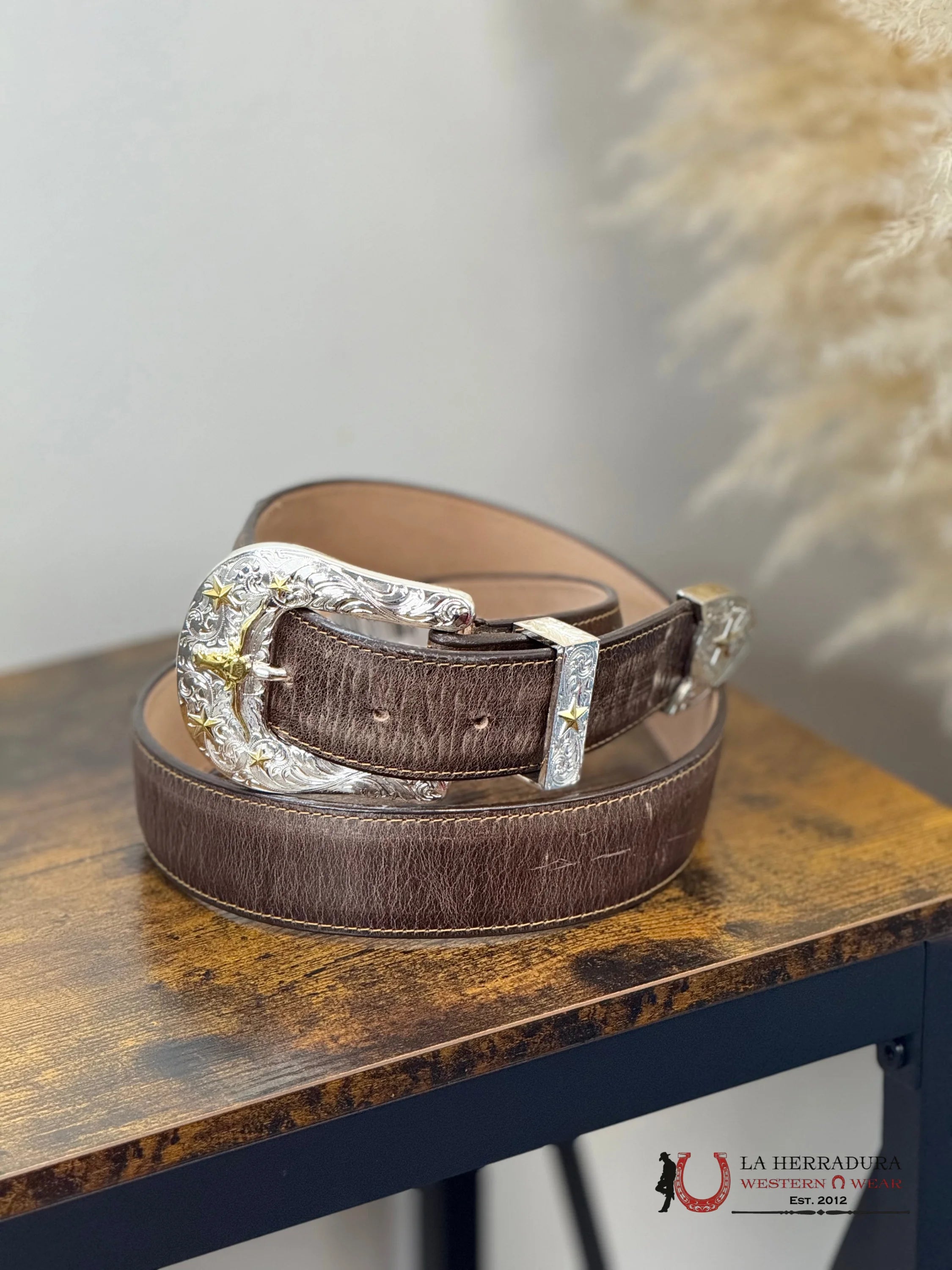 CINTURON ARANGO PARA HOMBRES ALAZAN CAFE CINTURONES HOMBRES