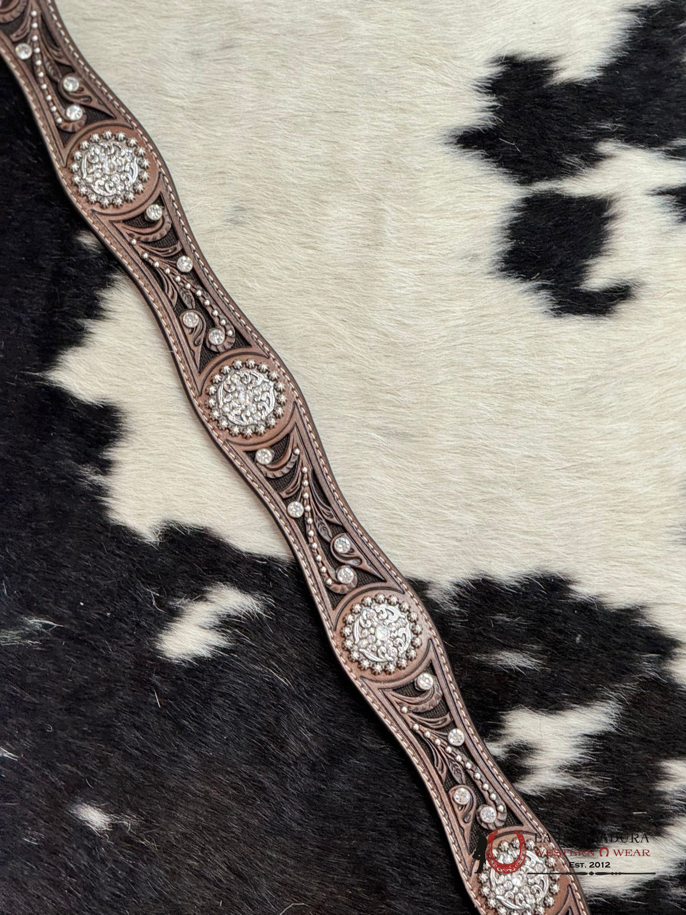 Cinturon Para Dama Ariat Flower All Stone Round Cinturones Mujeres