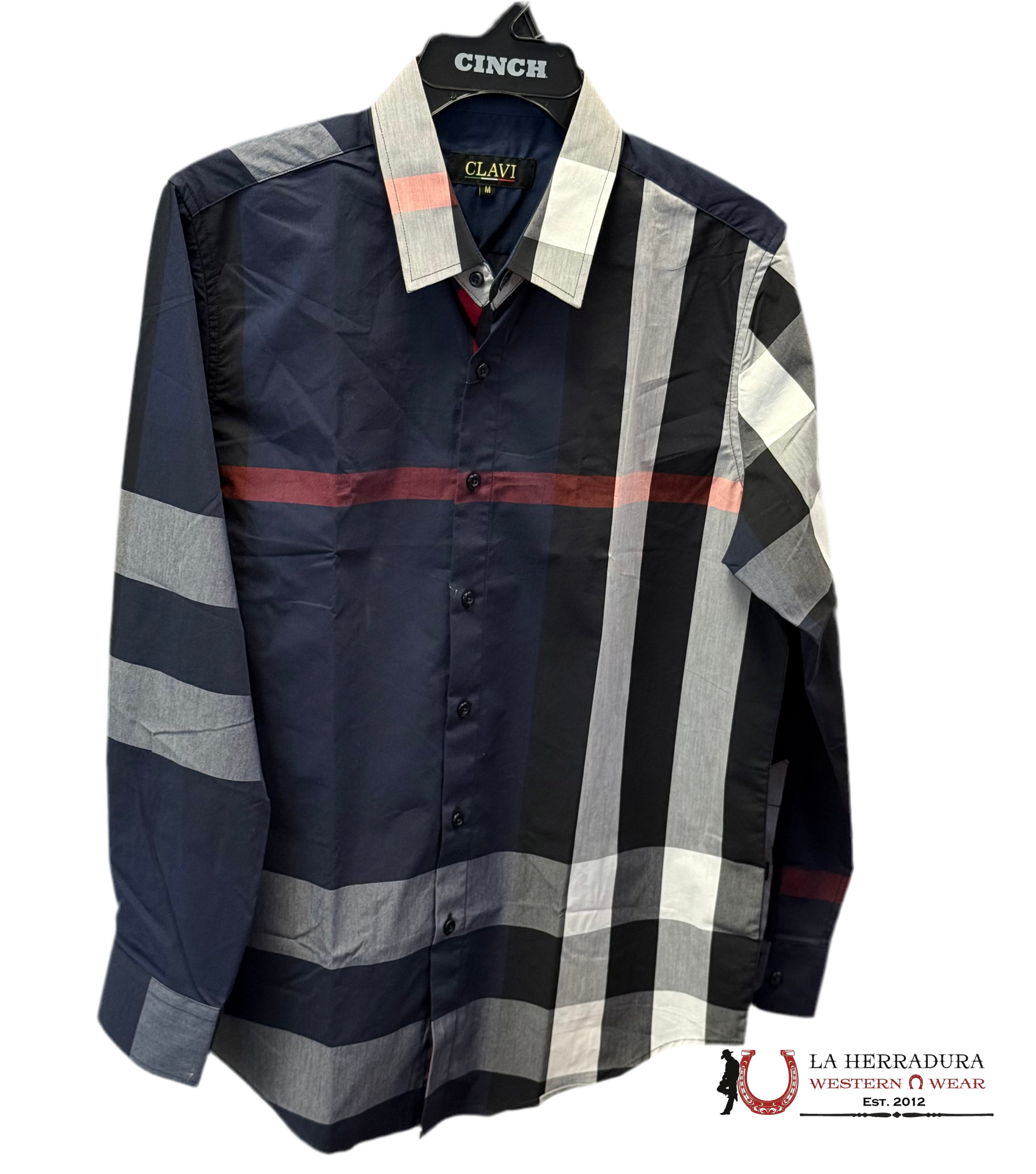 CLAVI NAVY long Sleeve Shirt CJLS104 ROPA HOMBRES