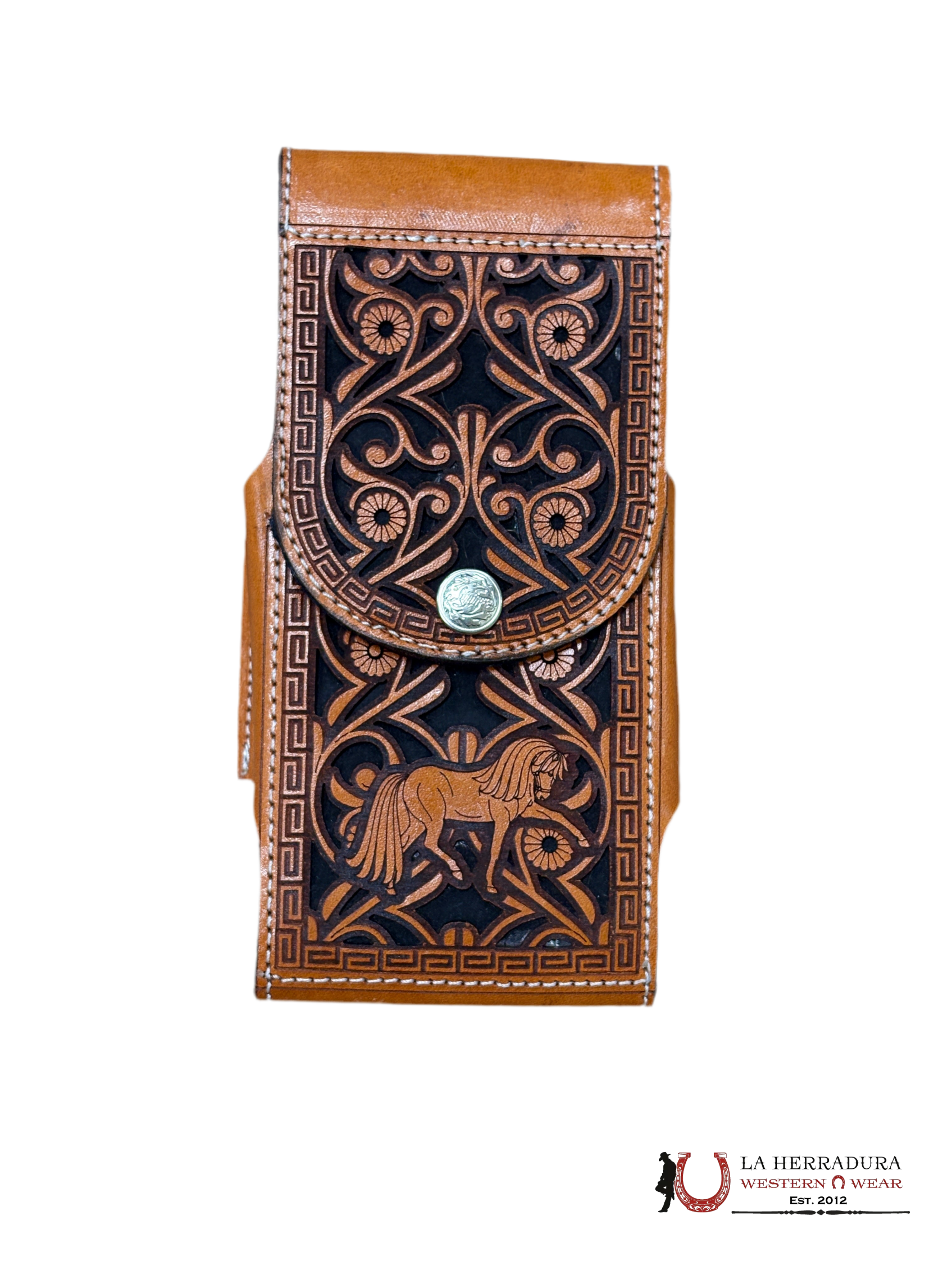 COGNAC HORSE PHONE CASE