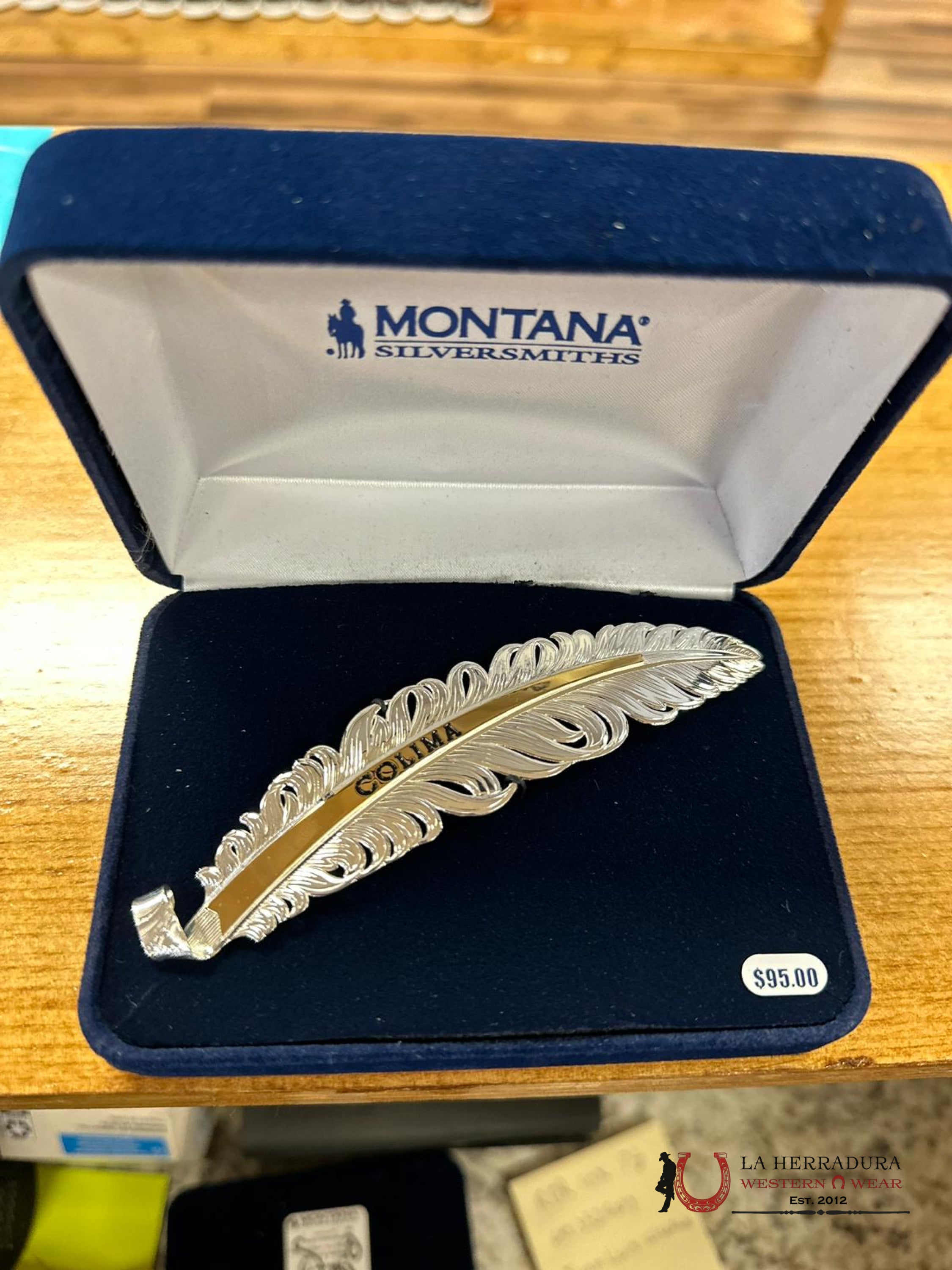 Montana Hat Feather Plata Colima Accesorios