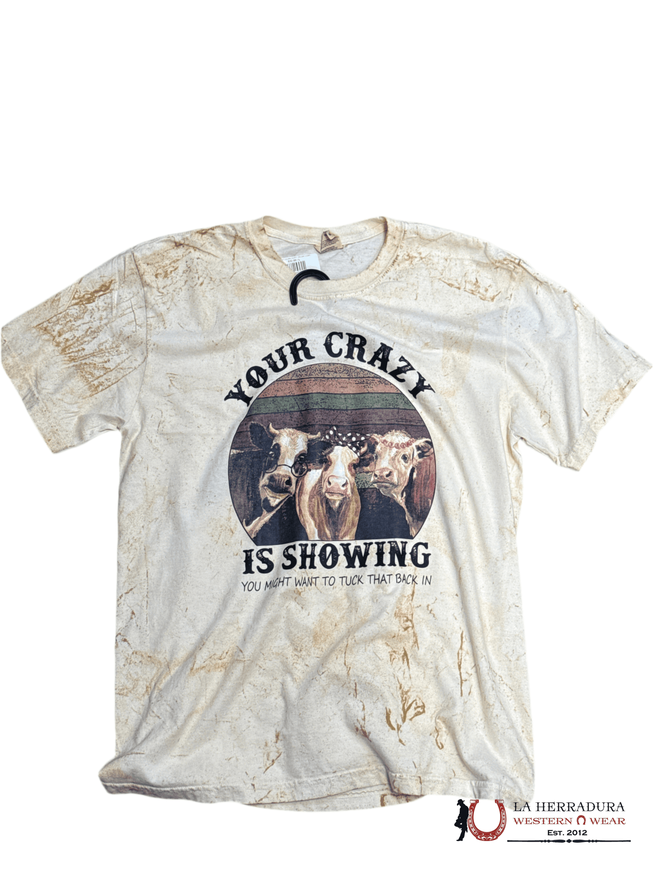 COMFORT COLORS DURTY YELLOW 3 COWS YOUR CRAZY ROPA MUJERES