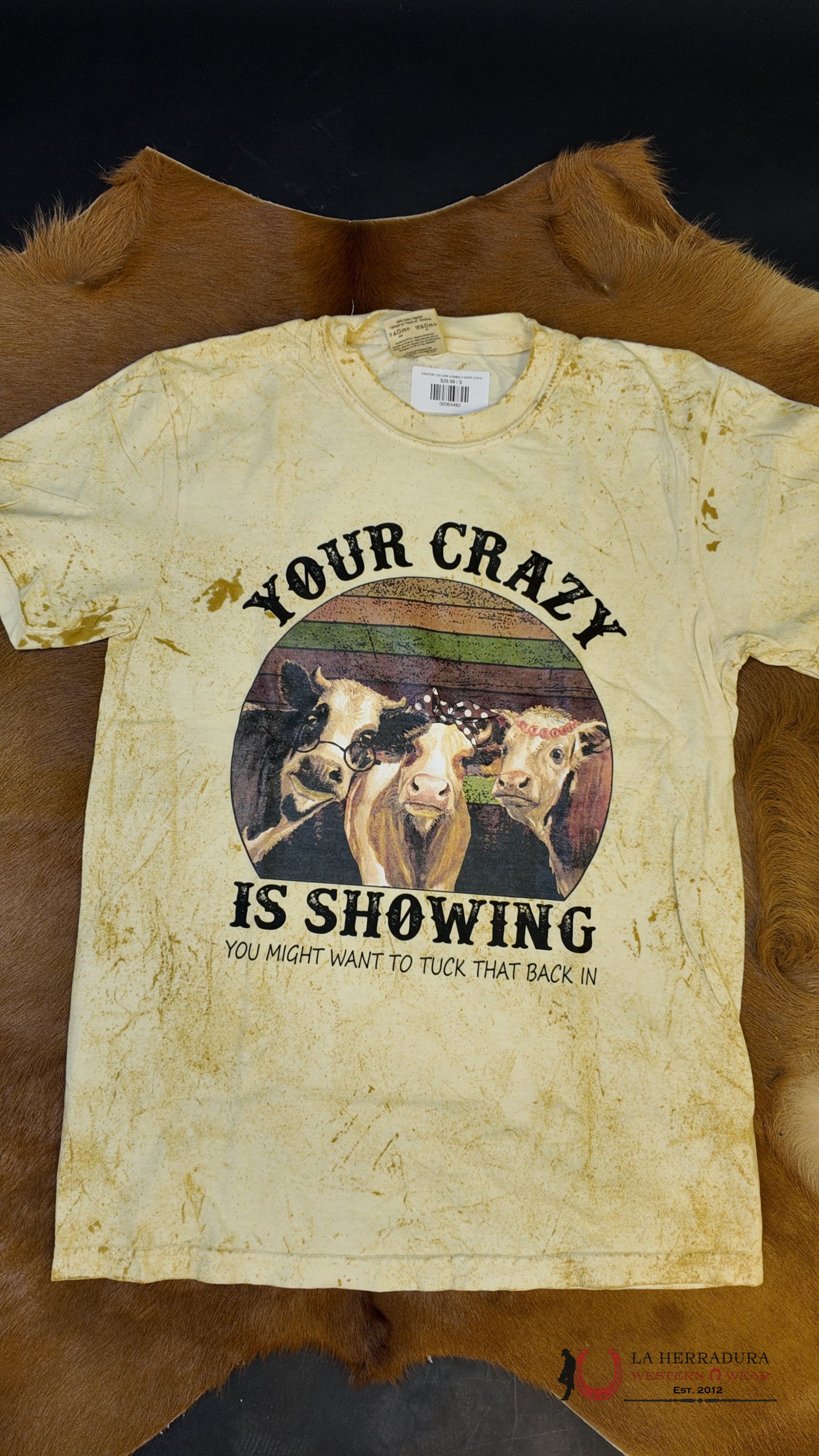 COMFORT COLORS WOMEN T SHIRT COWS ROPA MUJERES