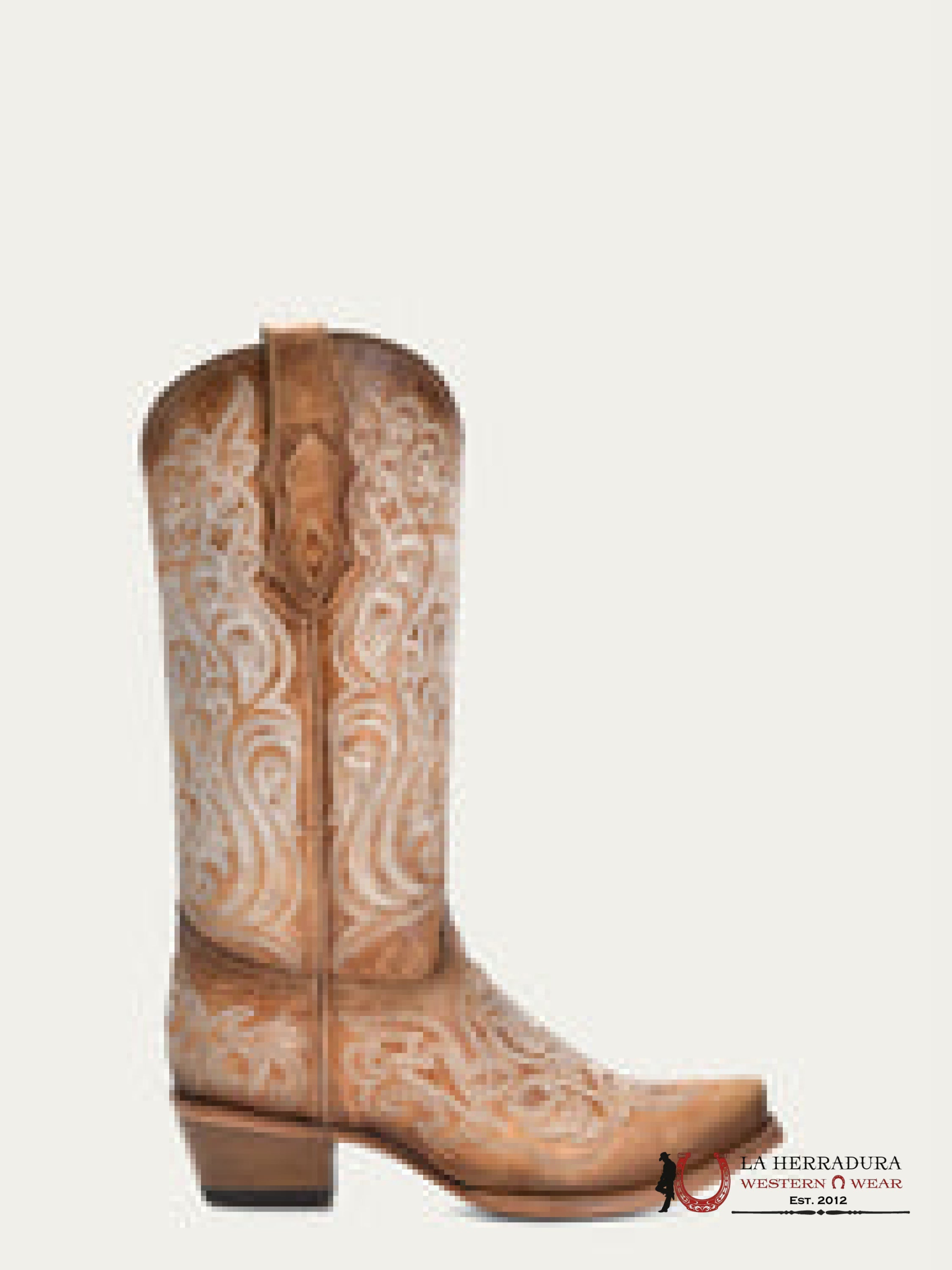 WOMENS CORRAL CRACKLED STRAW BLUE LIMINISCENT EMBROIDERY C4144 BOTAS MUJERES