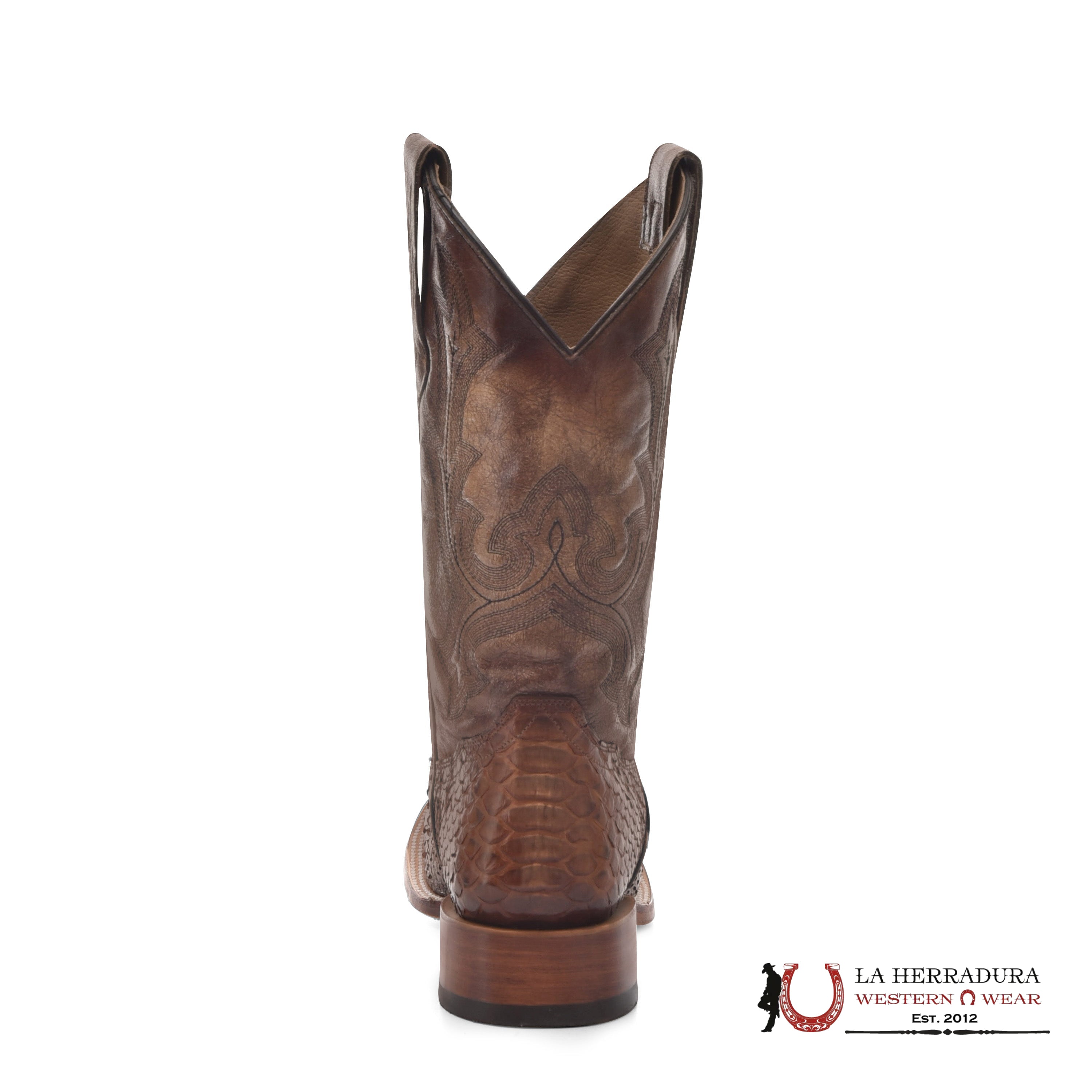 CORRAL MENS SAND SHEDRON PYTHON EMBROIDERY WIDE SQUARE TOE BOOT B5024 BOTAS HOMBRES