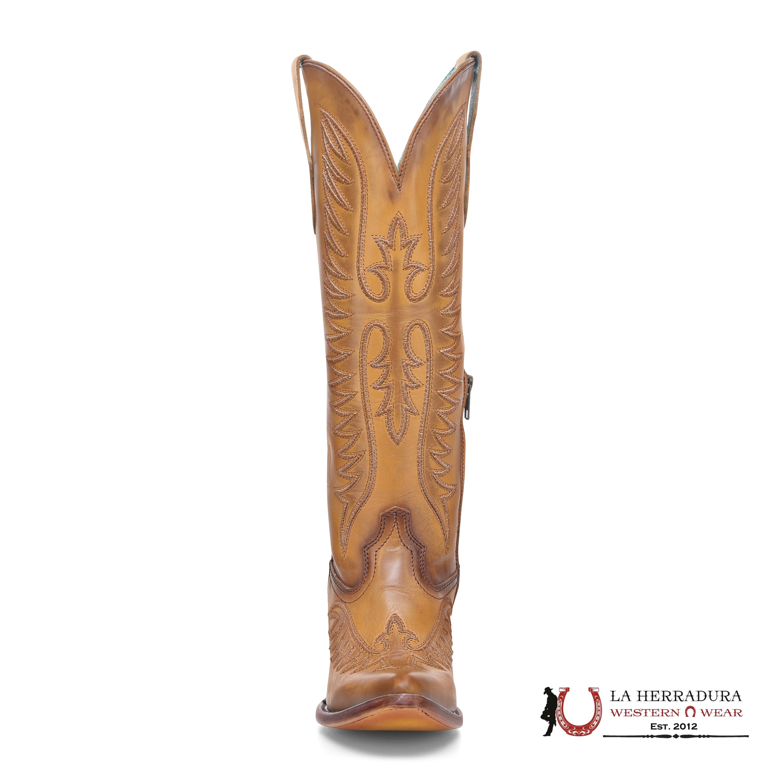 CORRAL TALL BOOT TAN EMBROIDERY J TOE A4793 BOTAS MUJERES