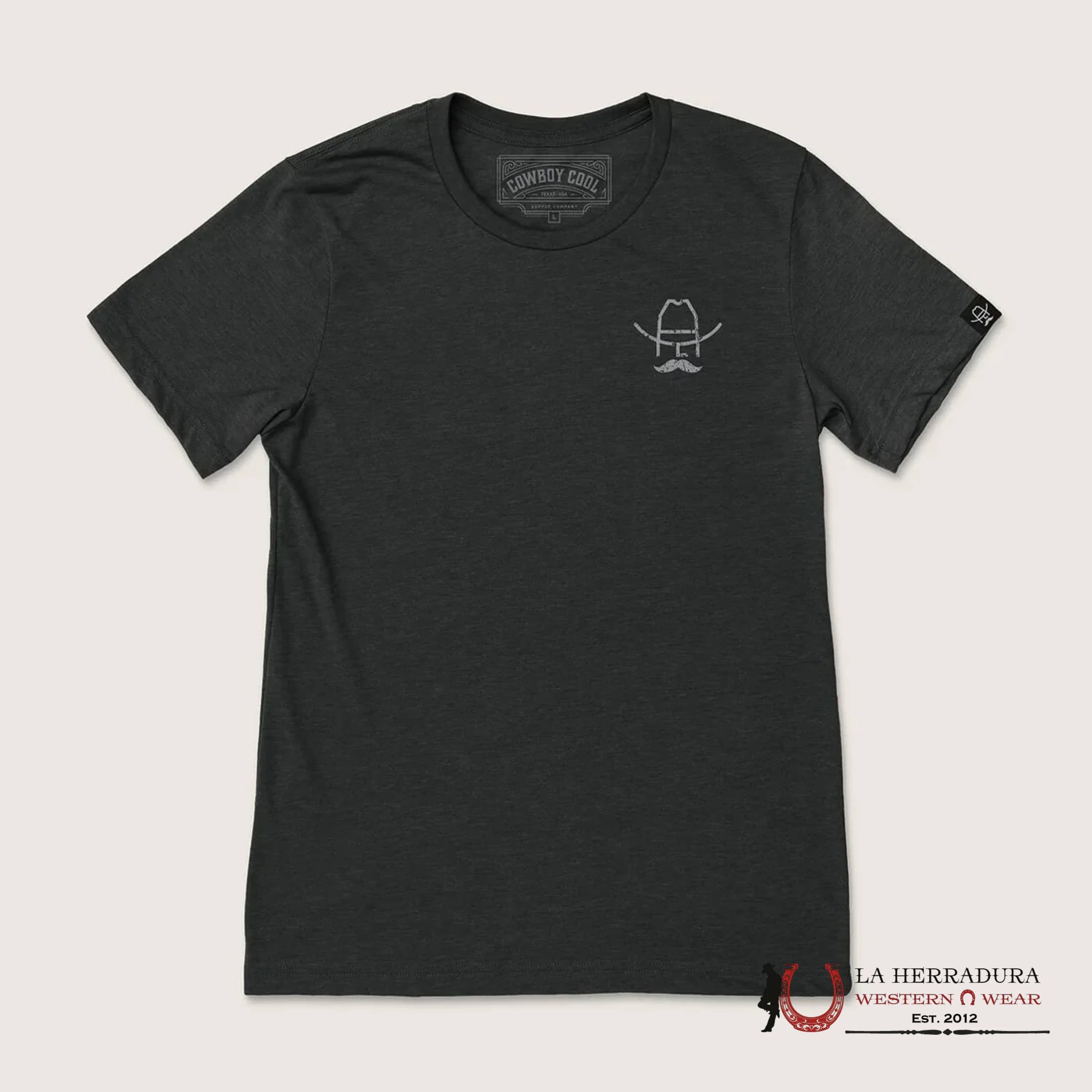 COWBOY COOL - BLACK HEATHER TSHIRT ROPA HOMBRES