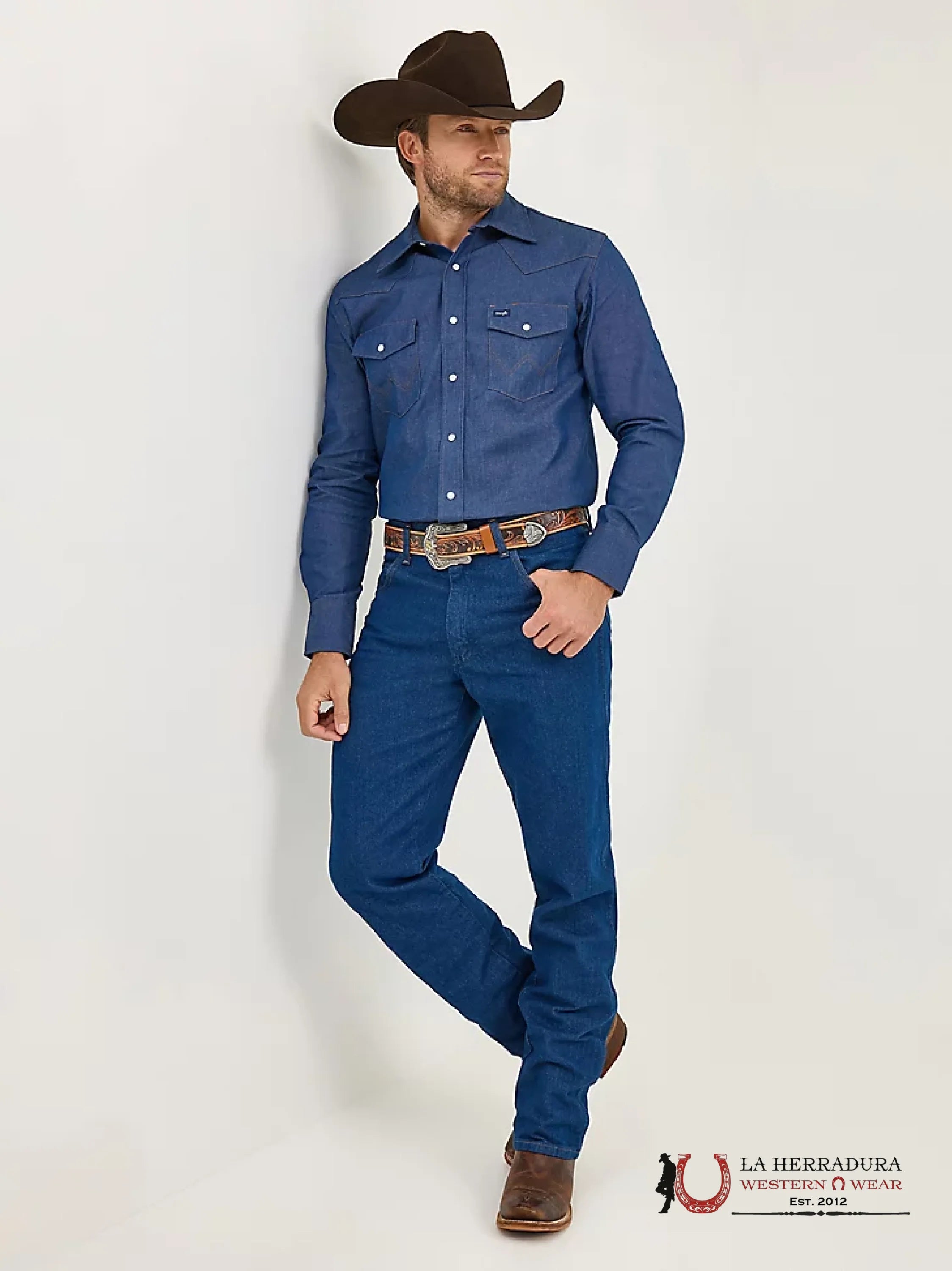 Cowboy Cut® Work Western Rigid Denim Long Sleeve Shirt - 1701 Ropa Hombres